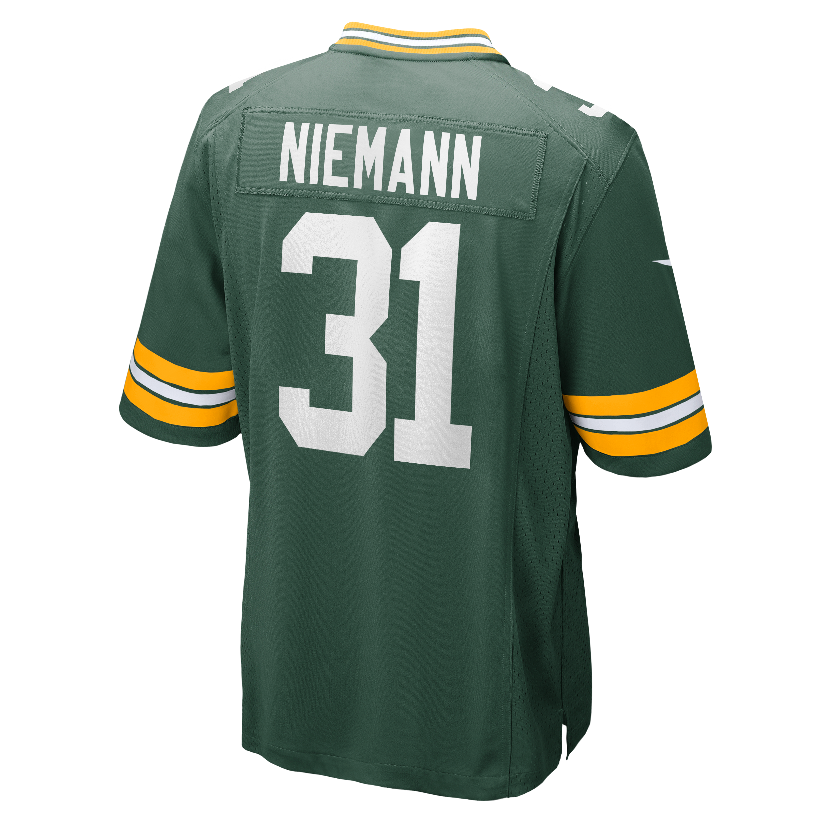 Nick Niemann Green Bay Packers Game Jersey Green NFL Football Fan Wear Nick Niemann
