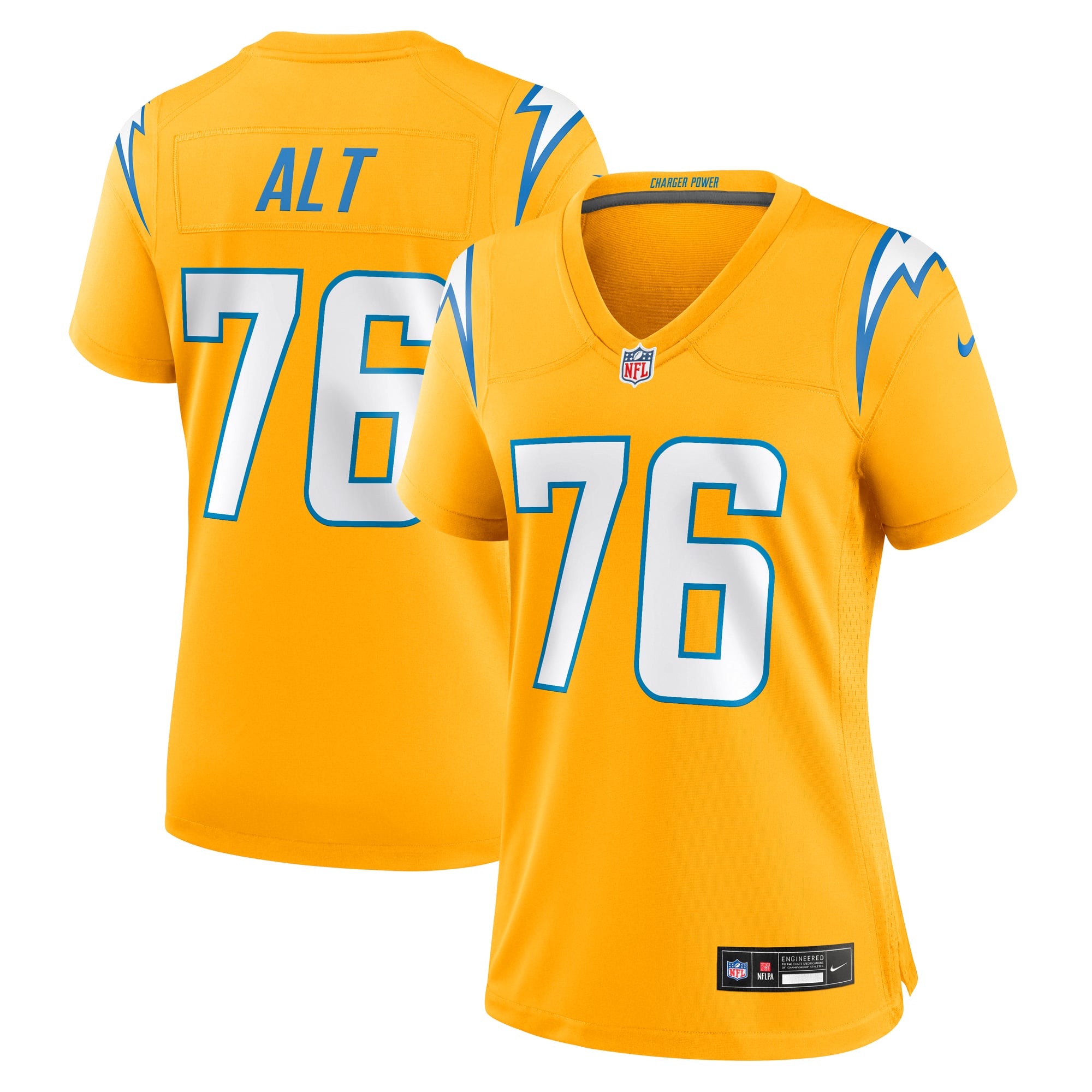 Charger Power Joe Los Angeles Chargers Alternate Jersey Gold NFL Football Fan Wear