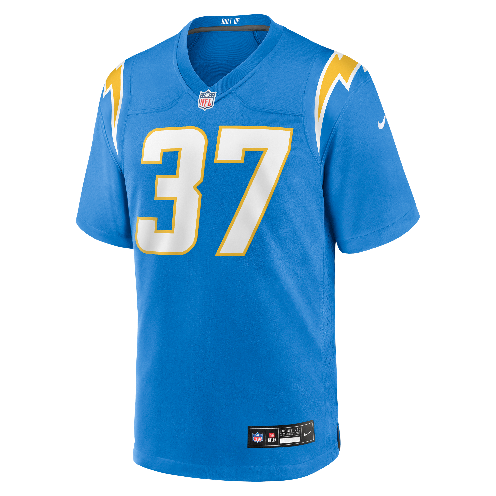 Jordan Oladokun Los Angeles Chargers Game Jersey NFL Football Fan Wear Jordan Oladokun