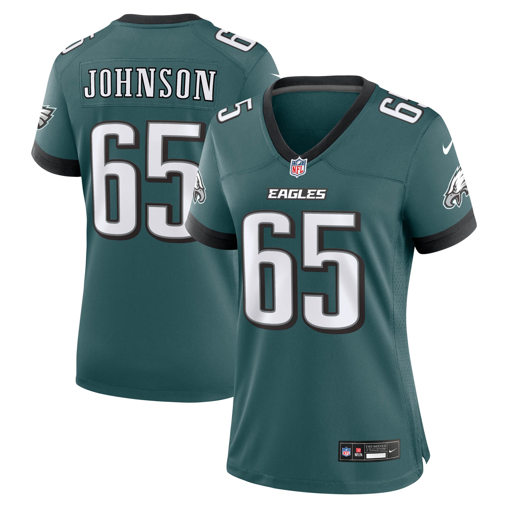 Lane Johnson Philadelphia Eagles Game Jersey Midnight NFL Football Fan Wear