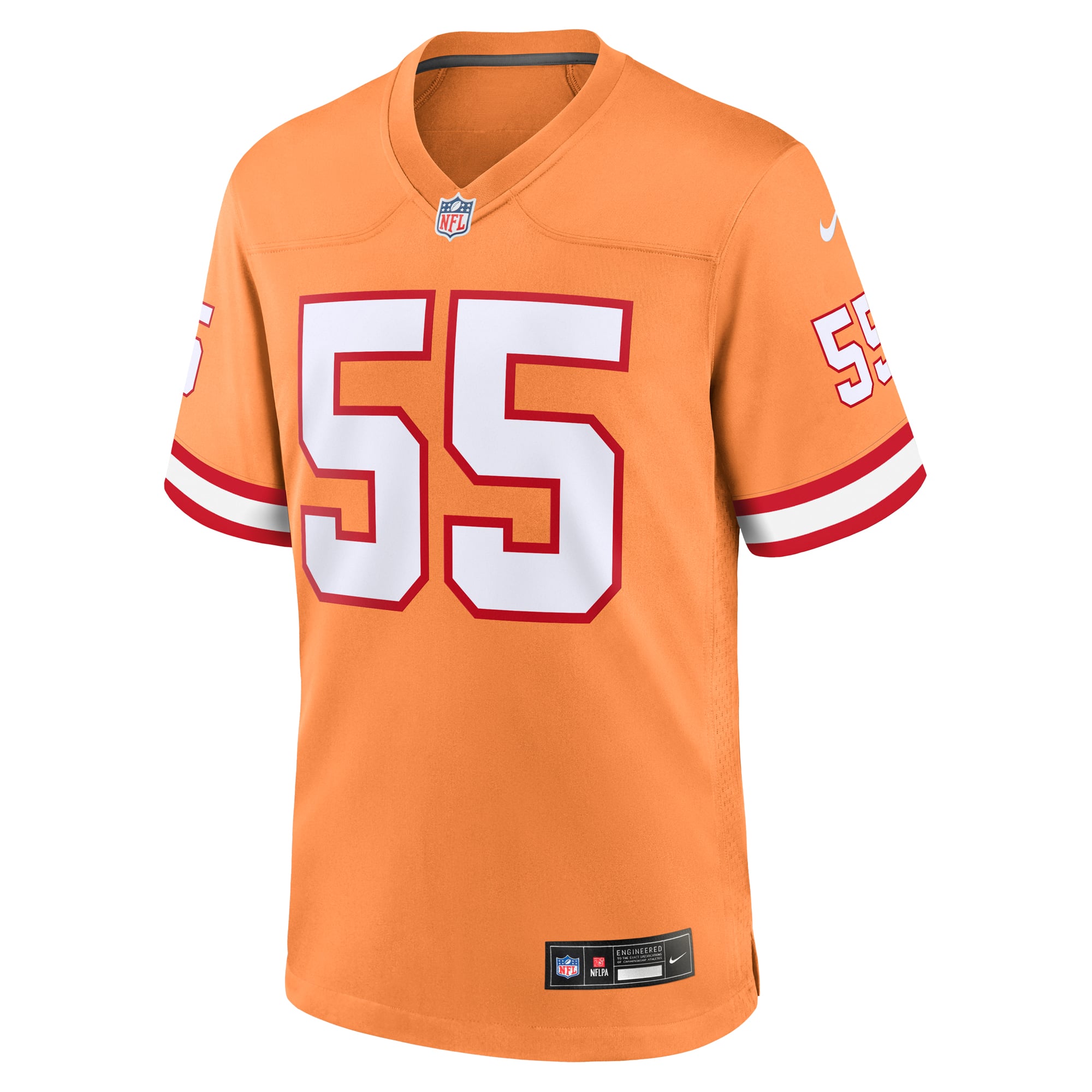Derrick Brooks Tampa Bay Buccaneers Game Jersey Orange NFL Football Fan Wear