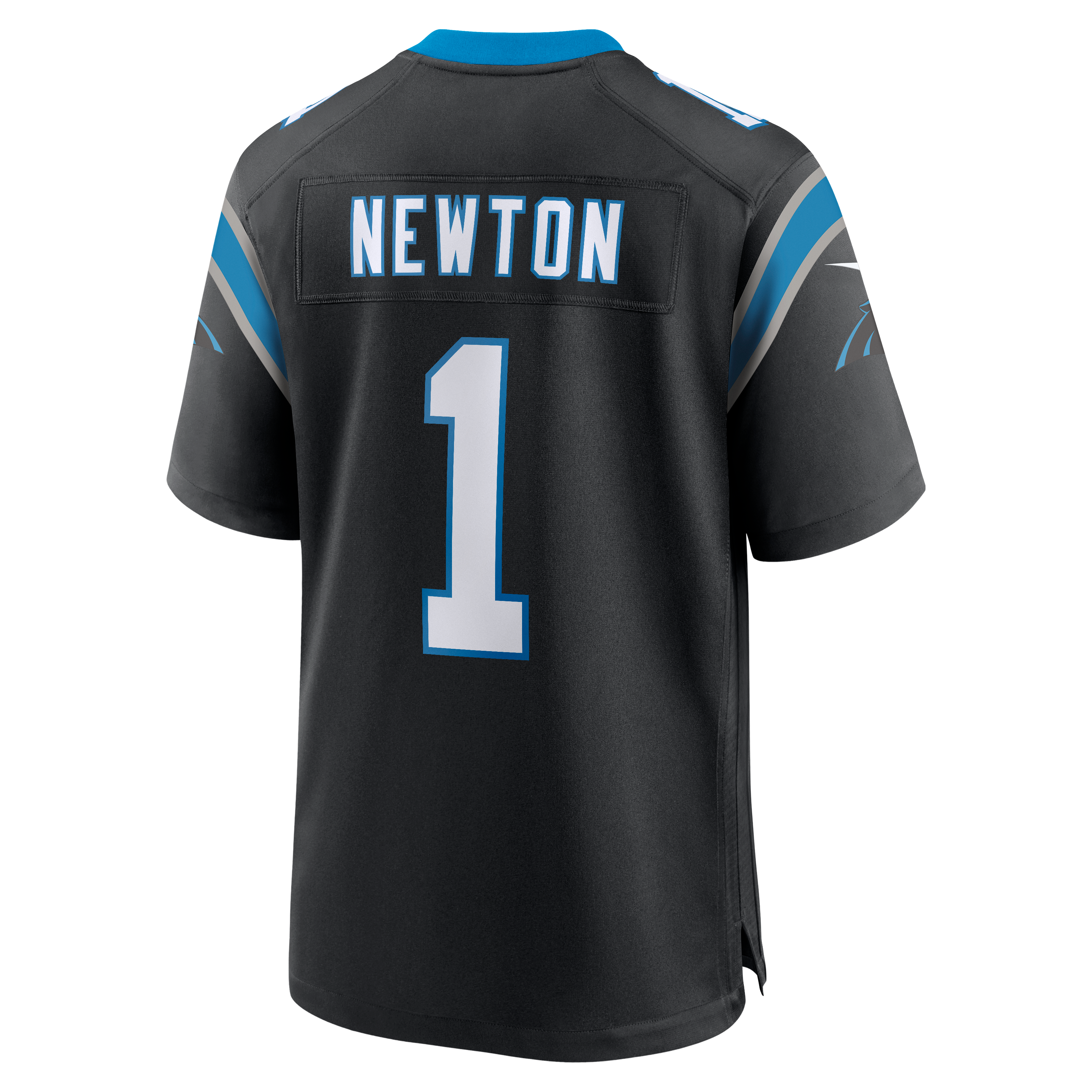 Cam Newton Retired Carolina Panthers Game Jersey Black NFL Football Fan Wear Cam Newton Retired