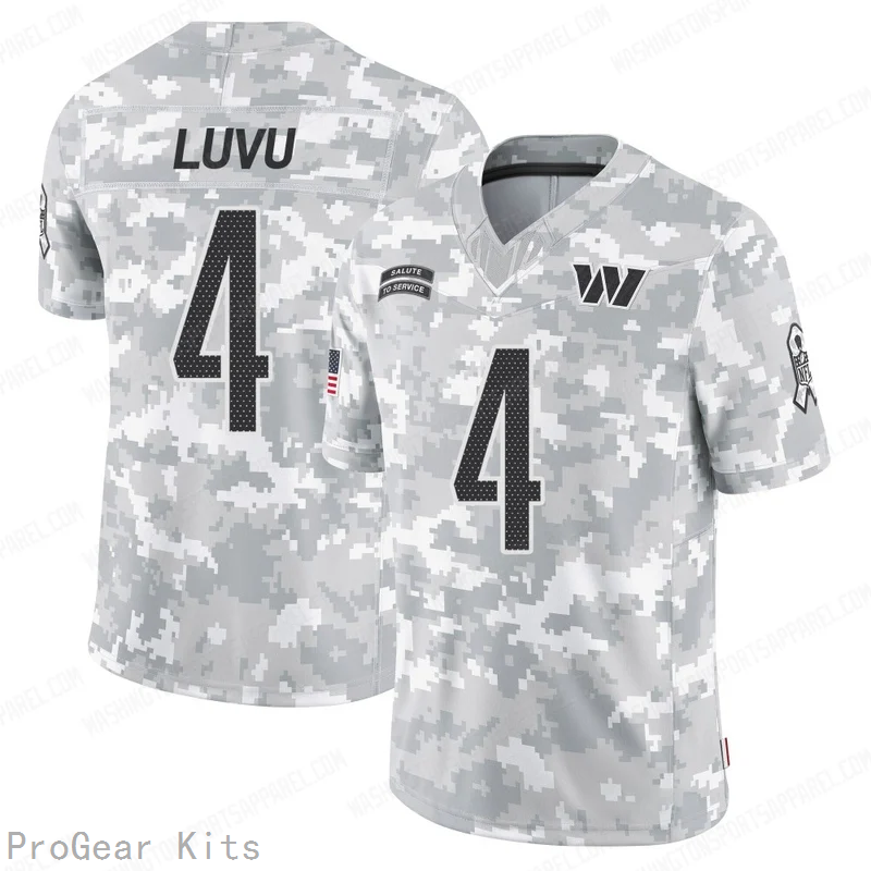 Frankie Luvu Washington Commanders Jersey No.4 Camo NFL Football Fan Wear