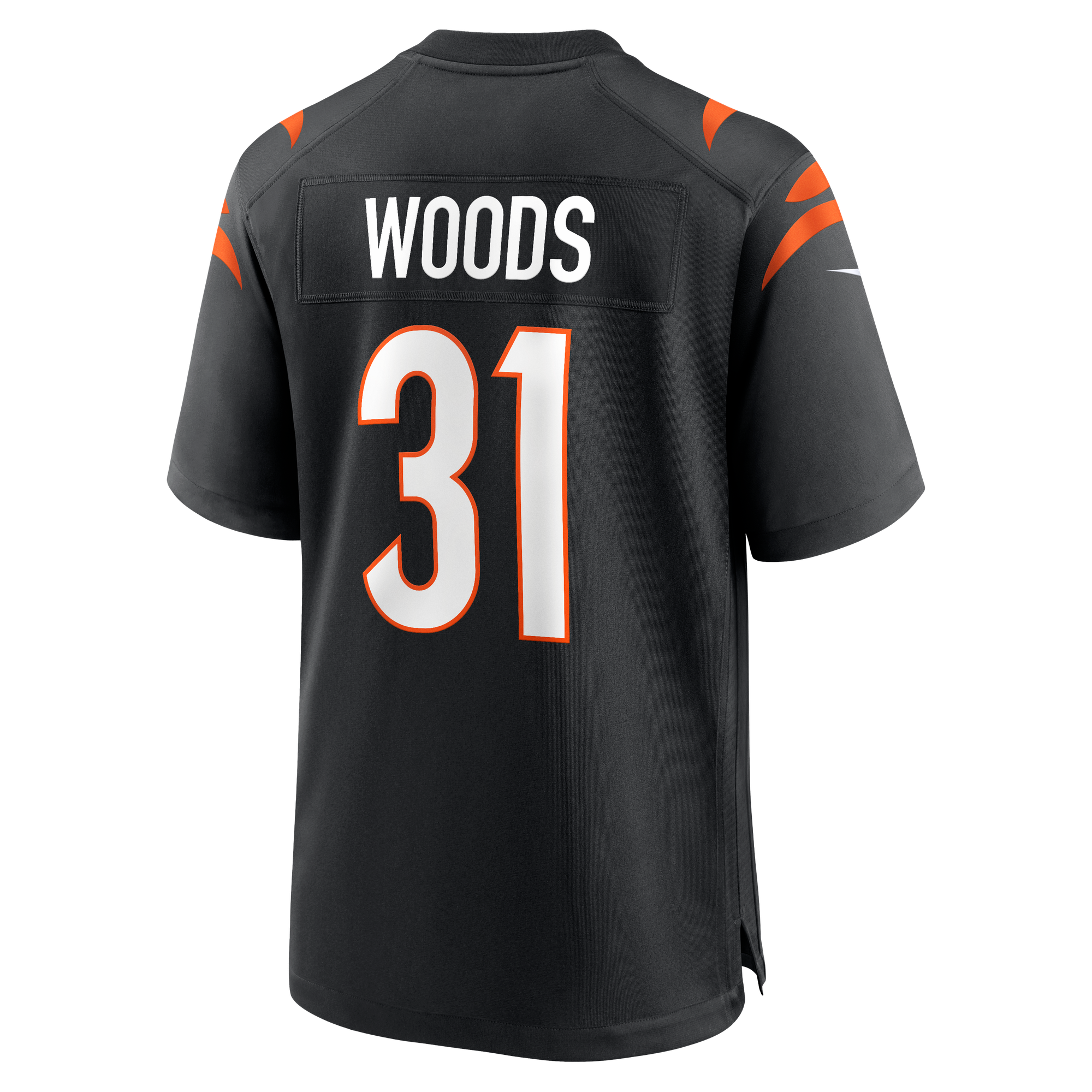 Retired Ickey Woods Cincinnati Bengals Player Jersey Black NFL Football Fan Wear Retired Ickey Woods