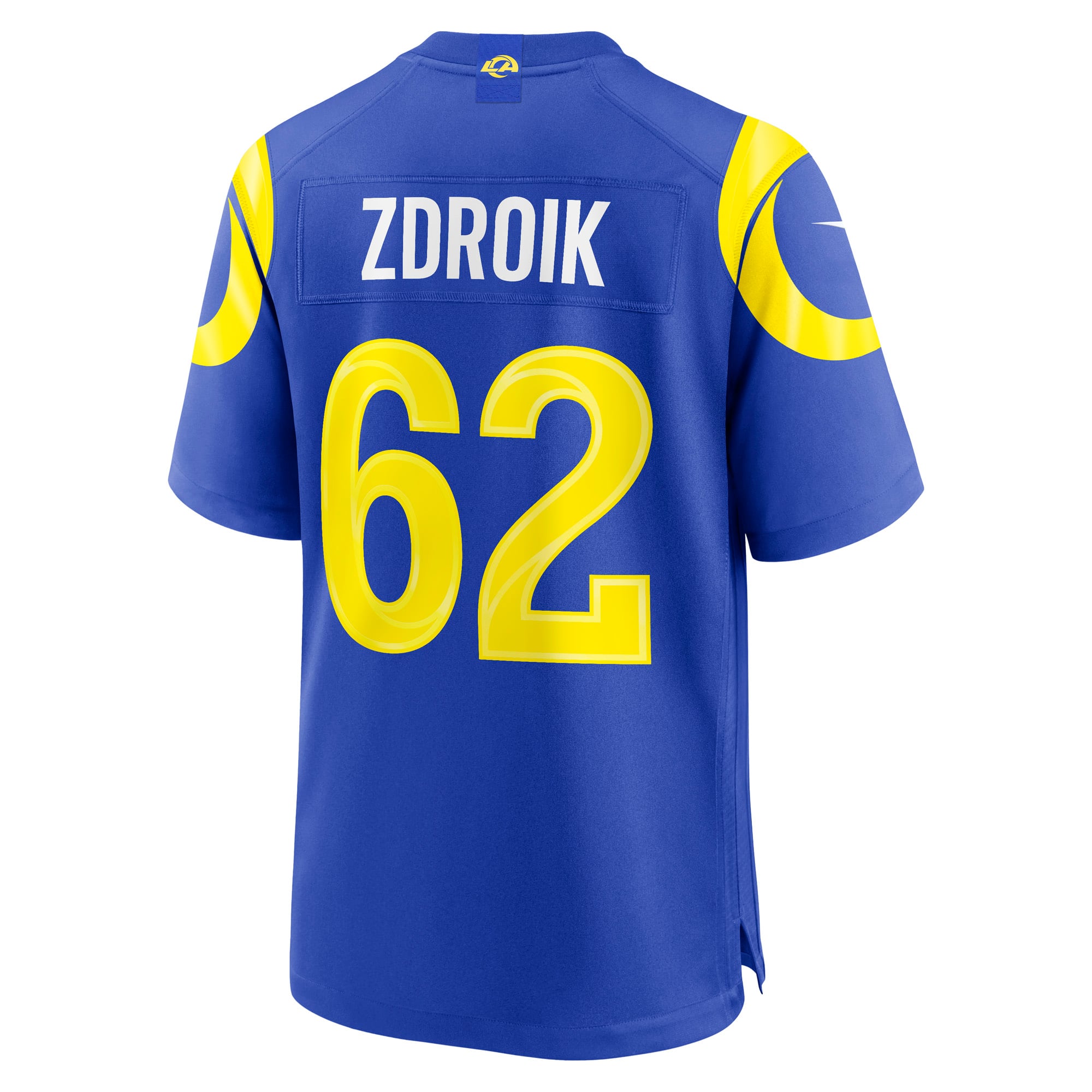 Payton Zdroik Los Angeles Rams Game Jersey Royal NFL Football Fan Wear