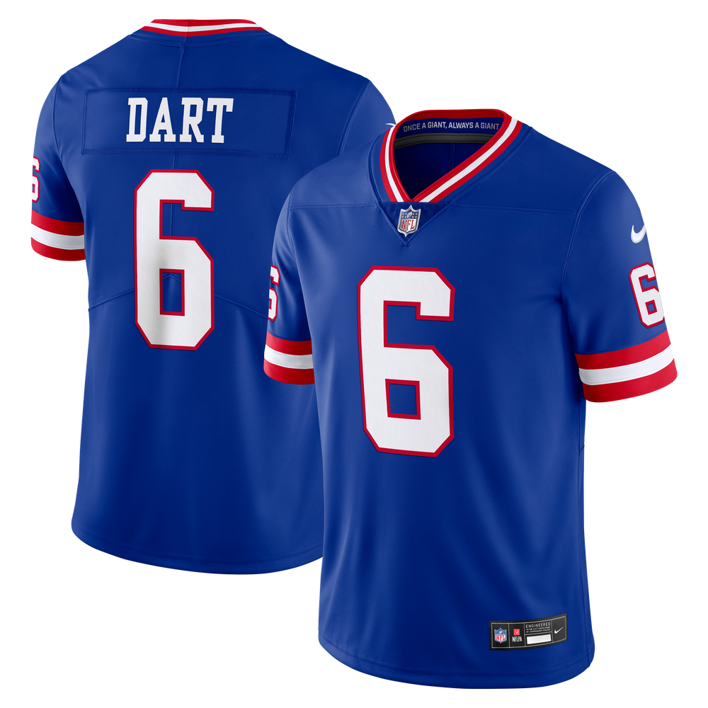 Jaxson Dart New York Giants Limited Jersey Royal NFL Football Fan Wear