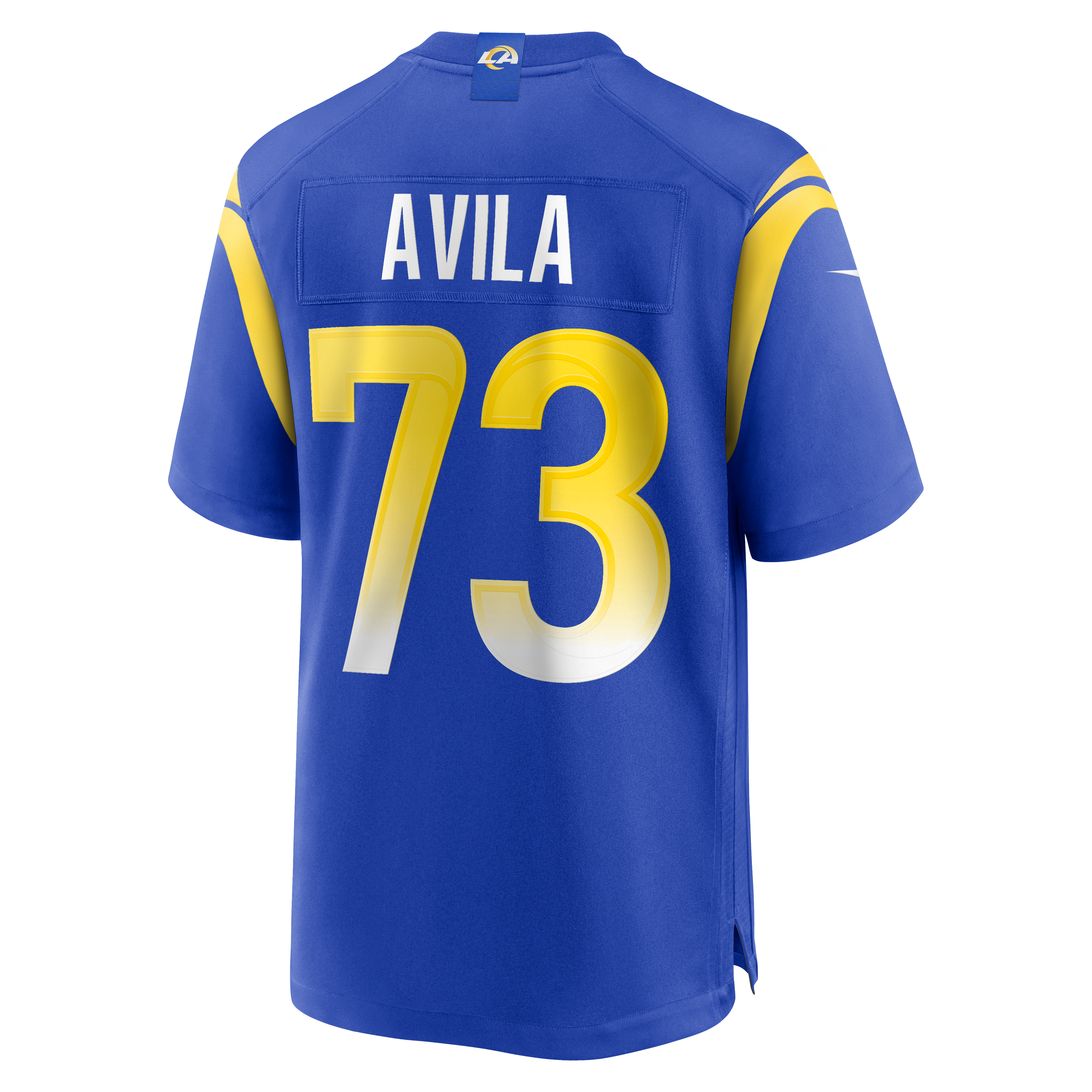 Steve Avila Los Angeles Rams Game Jersey Royal NFL Football Fan Wear Steve Avila