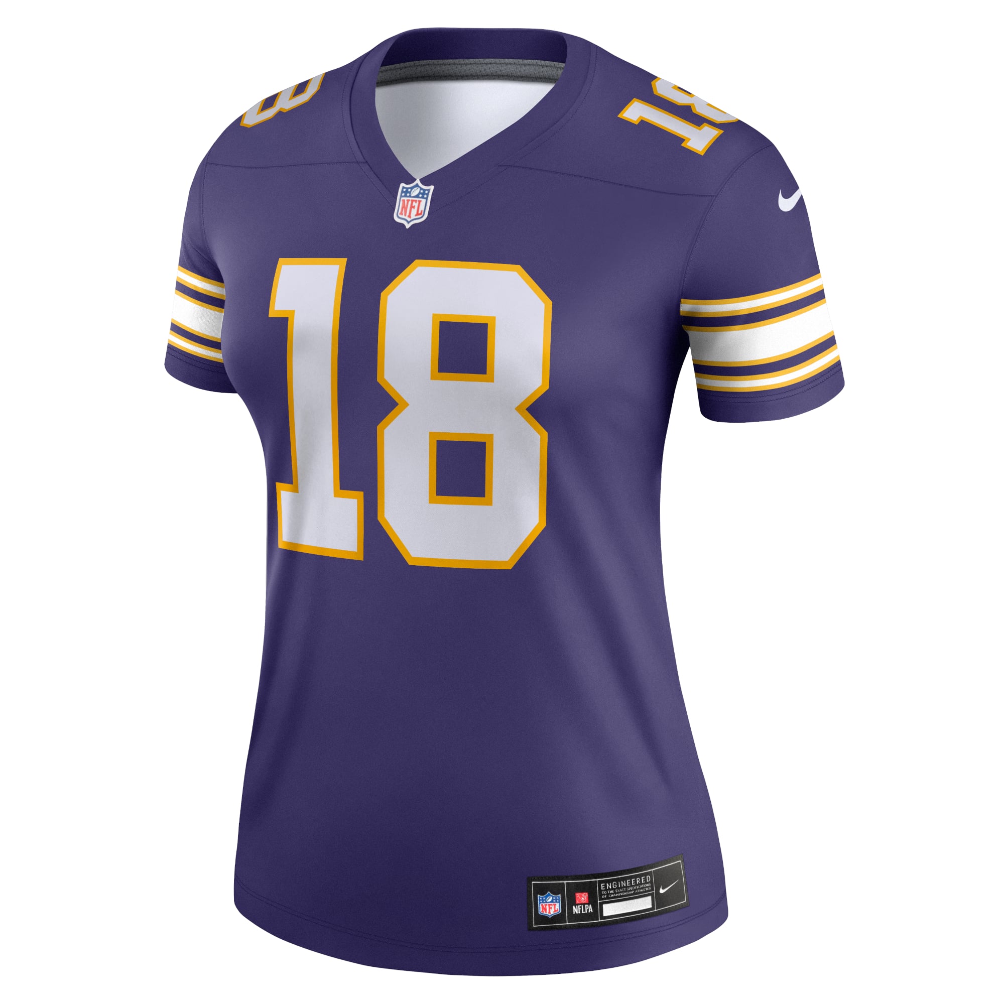 Justin Jefferson Performance Minnesota Vikings Player Jersey Purple NFL Football Fan Wear Justin Jefferson Performance
