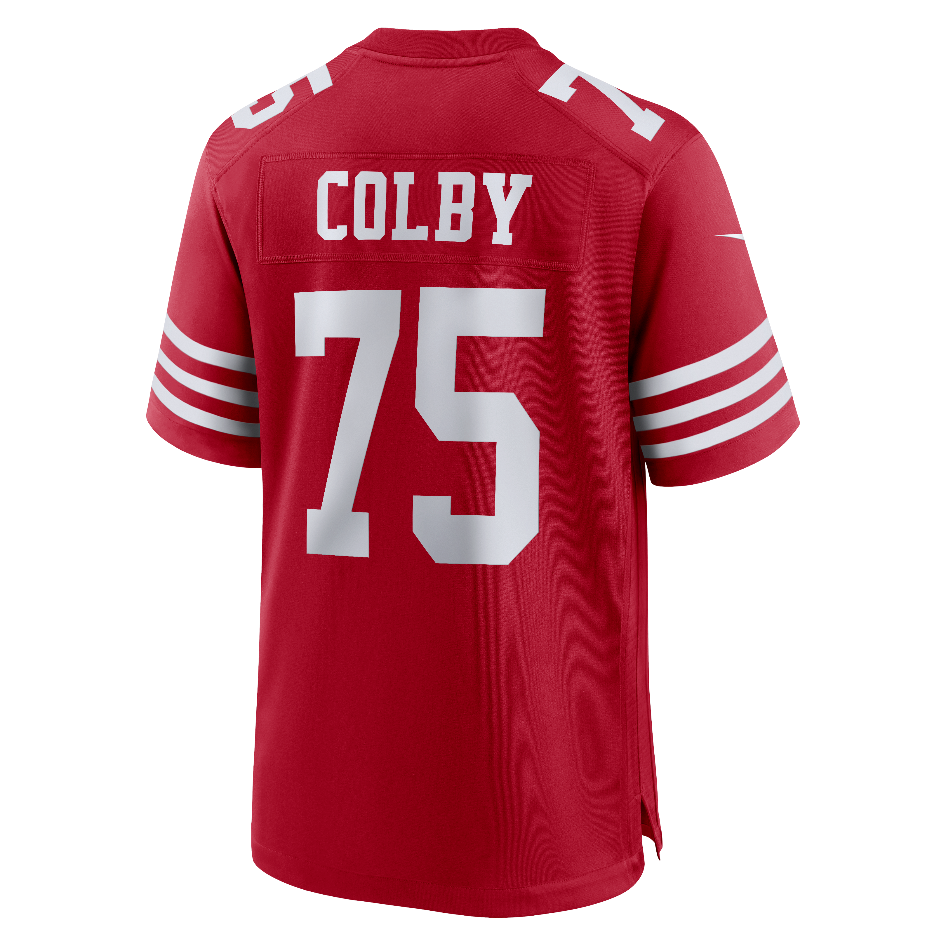 Connor Colby San Francisco 49ers Game Jersey Scarlet NFL Football Fan Wear Connor Colby