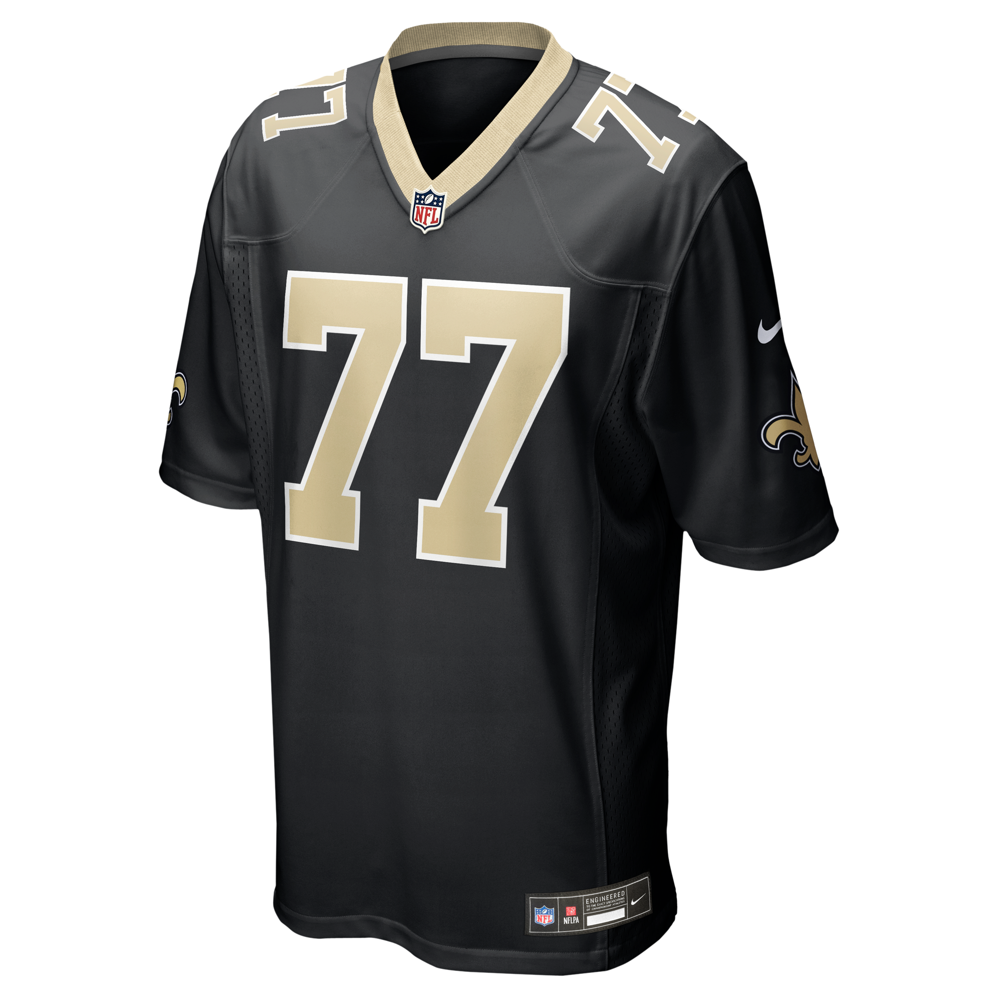 Retired Carl Nicks New Orleans Saints Player Jersey Black NFL Football Fan Wear