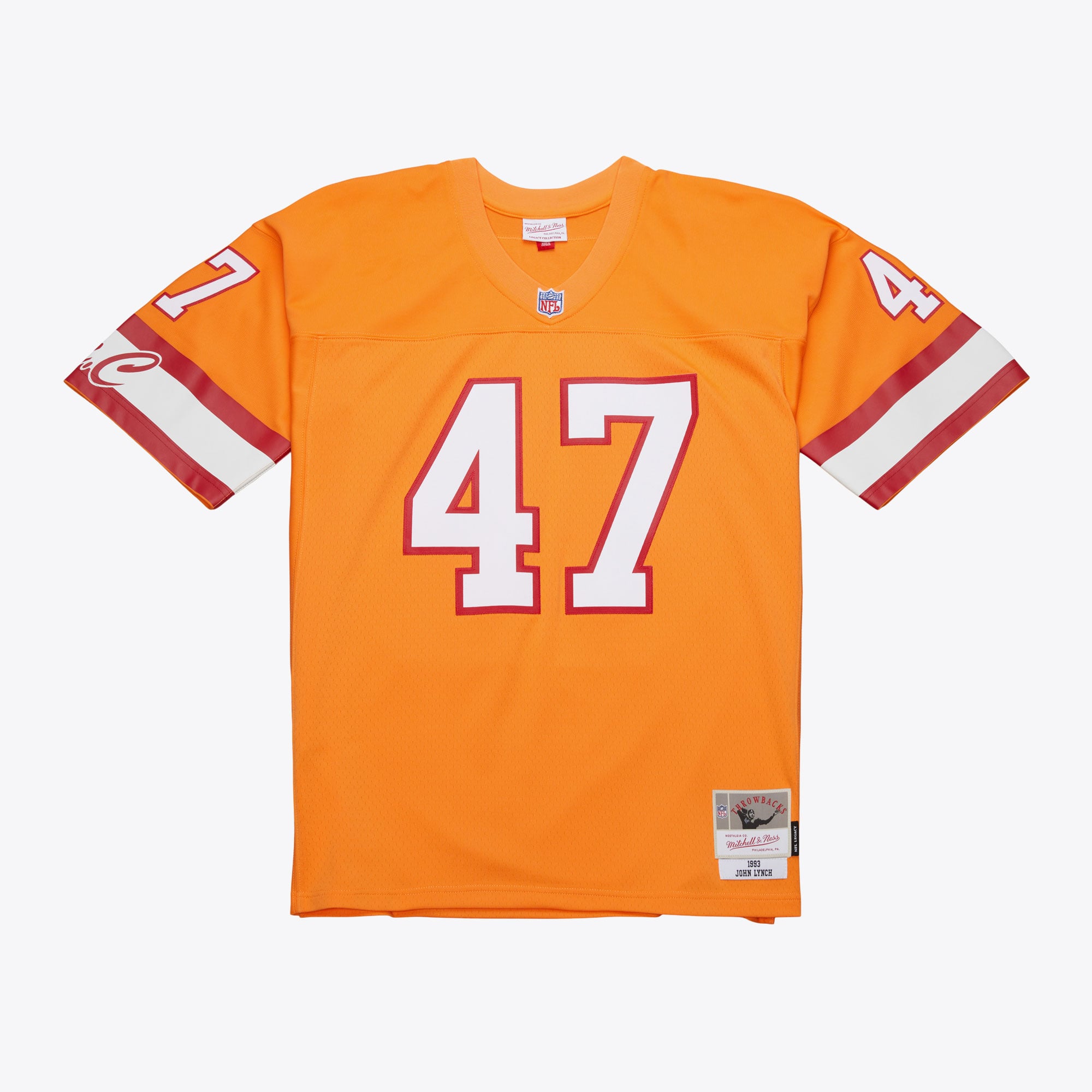 John Lynch Mitchell Tampa Bay Buccaneers Replica Jersey Orange NFL Football Fan Wear