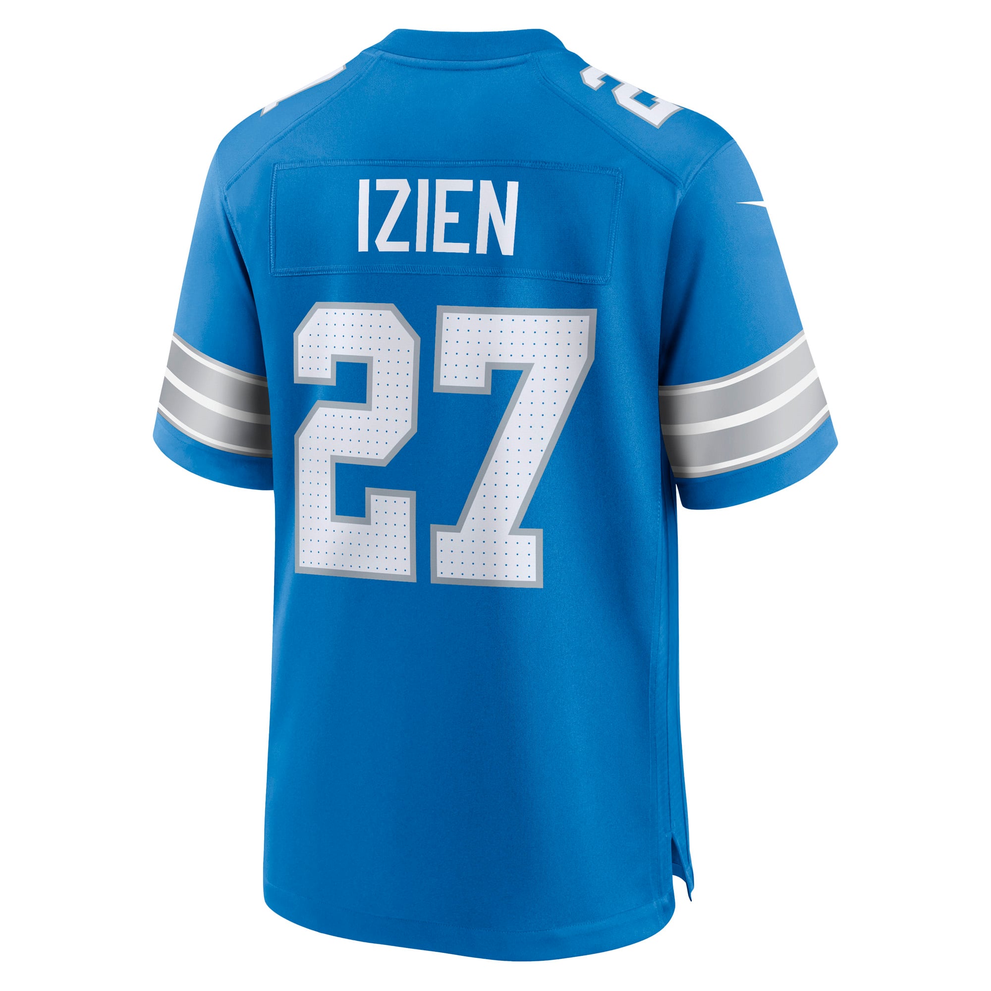 Christian Izien Detroit Lions Game Jersey Blue NFL Football Fan Wear