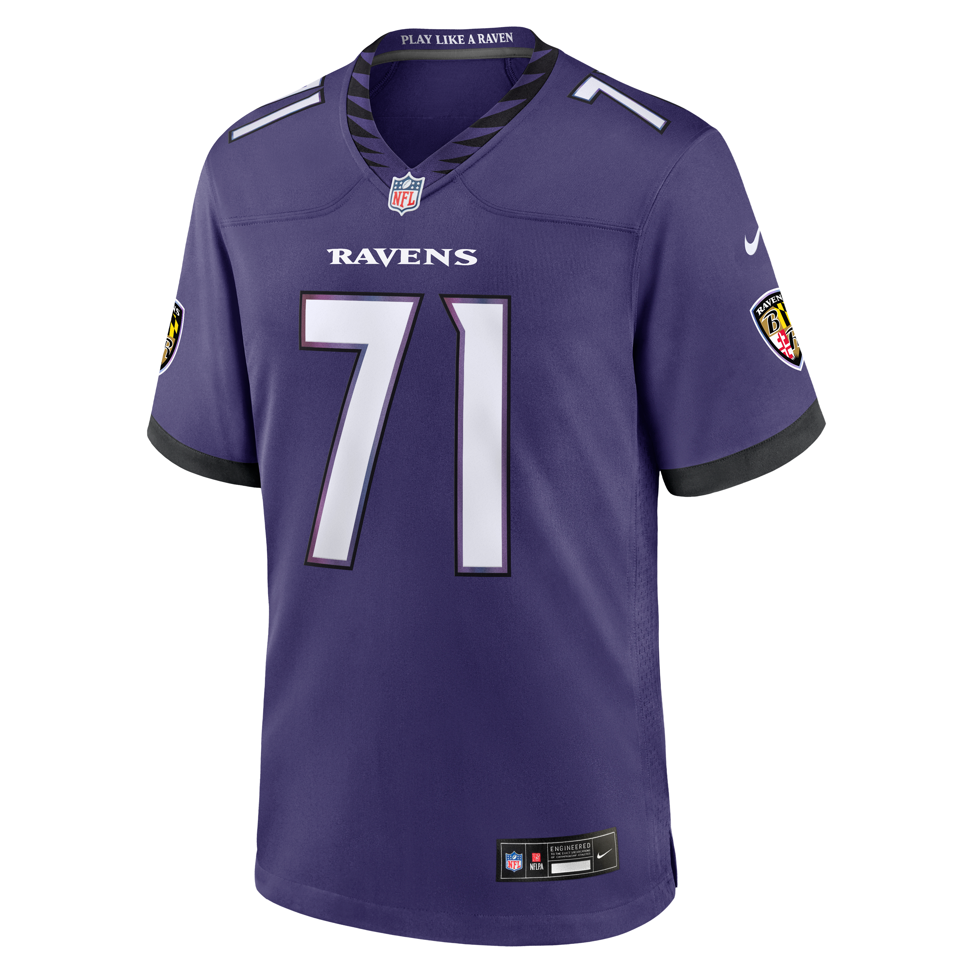 Olaivavega Ioane Baltimore Ravens Game Jersey Purple NFL Football Fan Wear