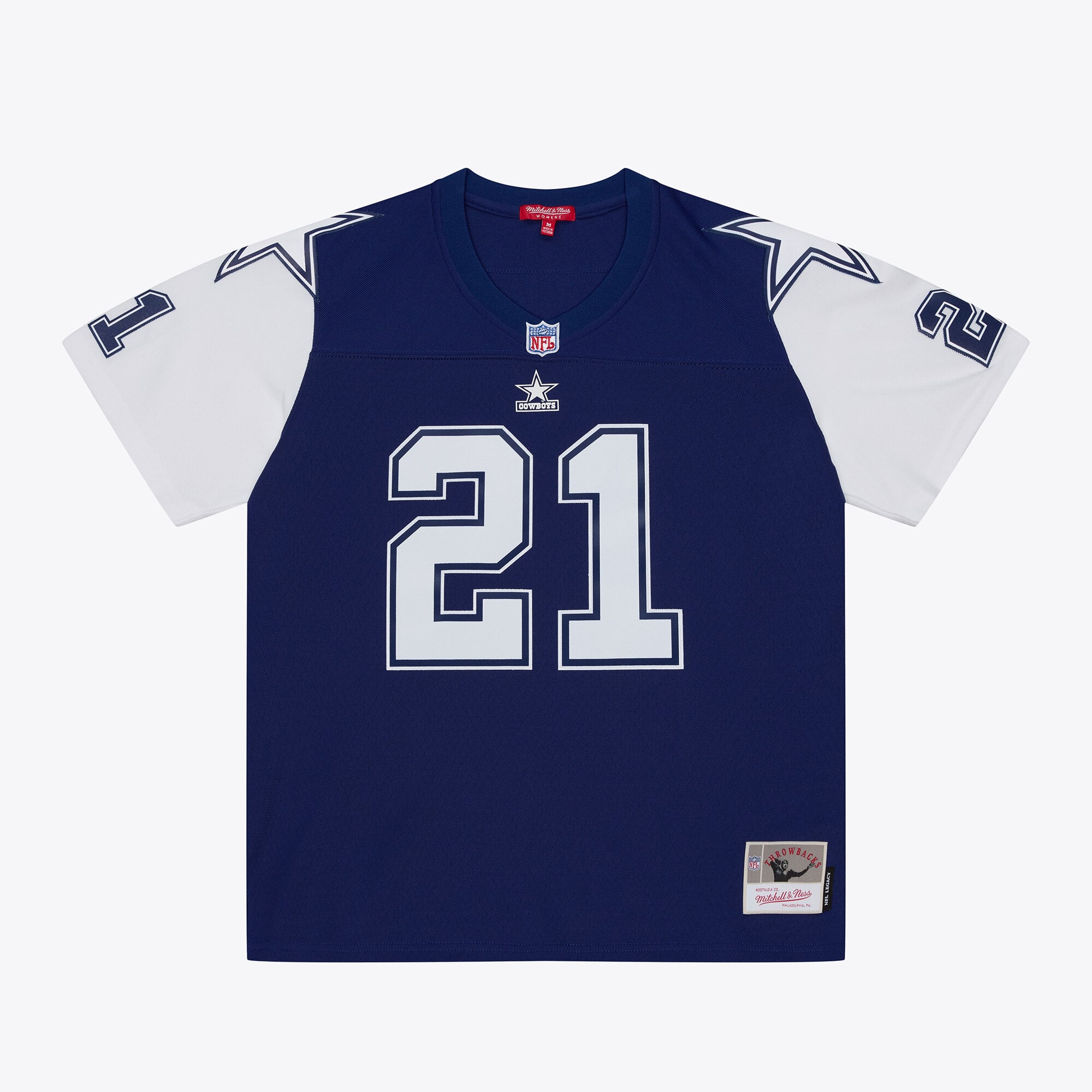 Deion Sanders Mitchell Dallas Cowboys Replica Jersey Navy NFL Football Fan Wear Deion Sanders Mitchell