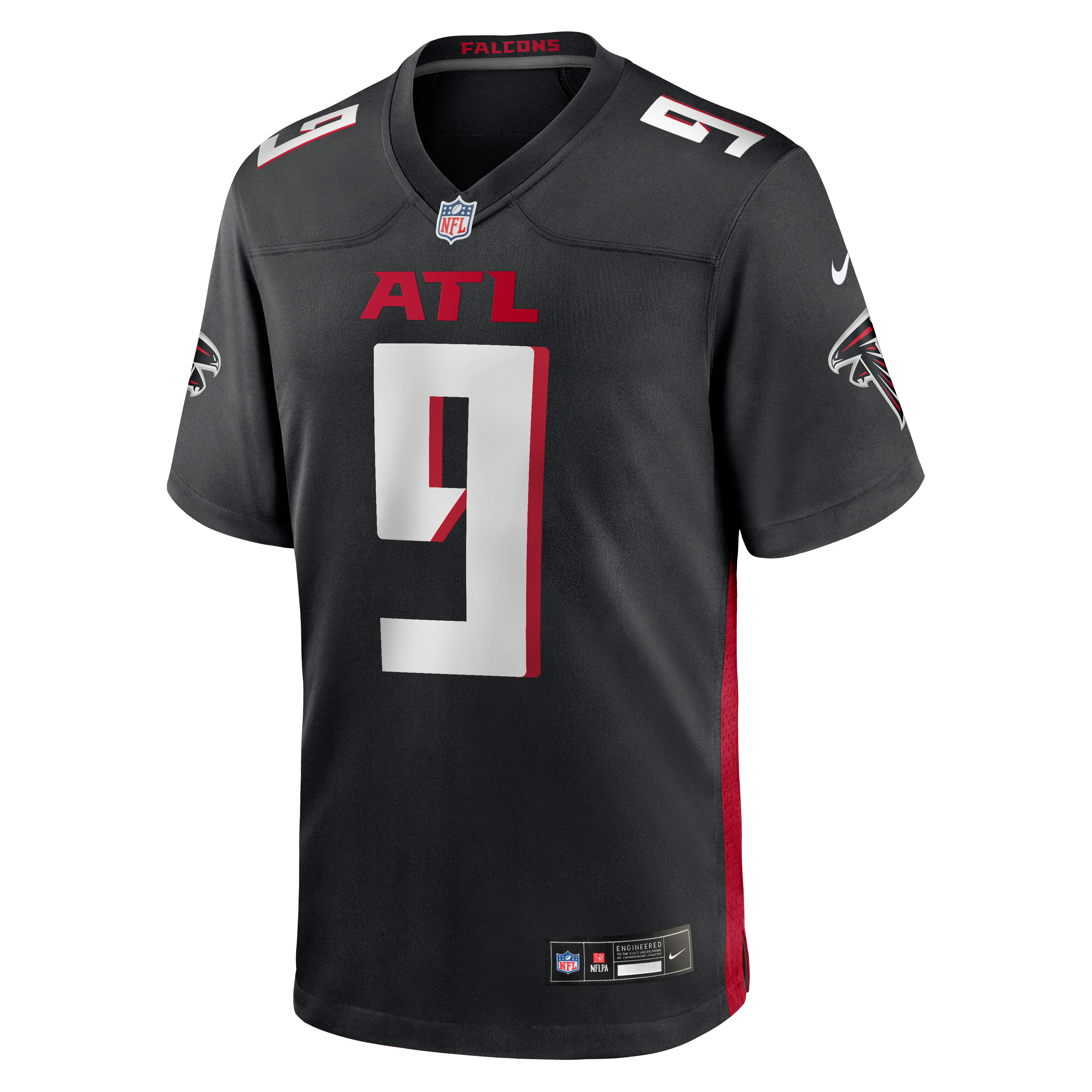 Michael Penix Jr Atlanta Falcons Game Jersey Black NFL Football Fan Wear Michael Penix Jr