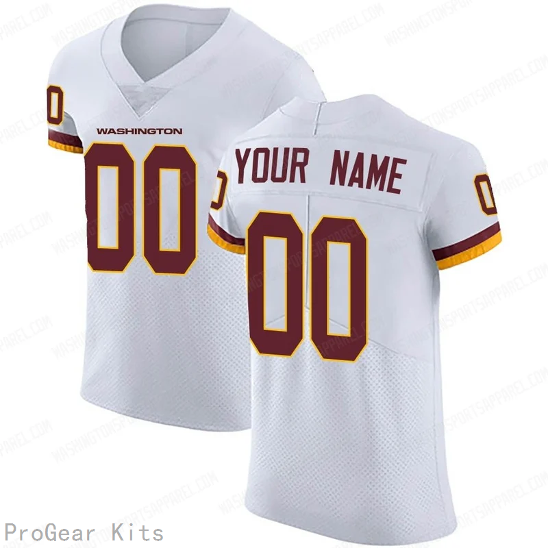 Washington Commanders Custom Jersey No.00 White NFL Football Fan Wear Custom Number