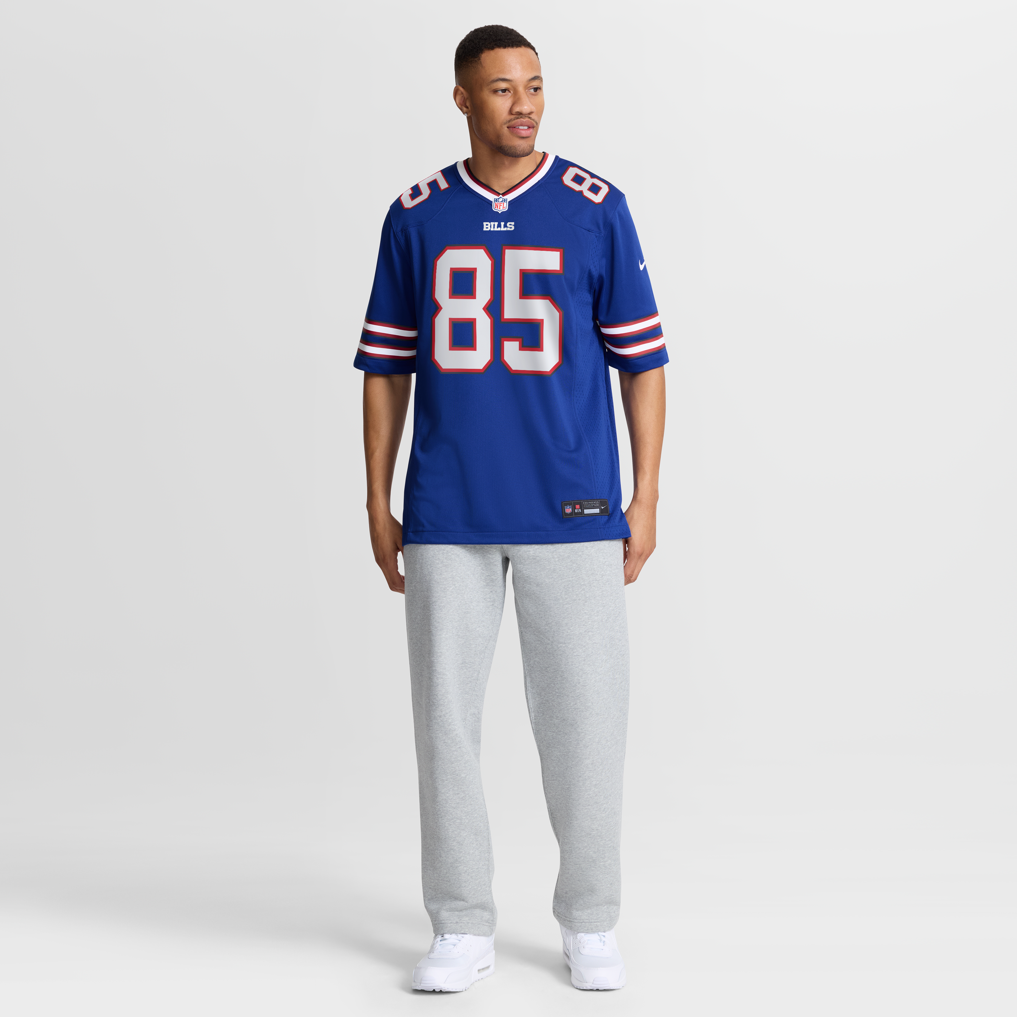 Jackson Hawes Buffalo Bills Game Jersey Royal NFL Football Fan Wear Jackson Hawes