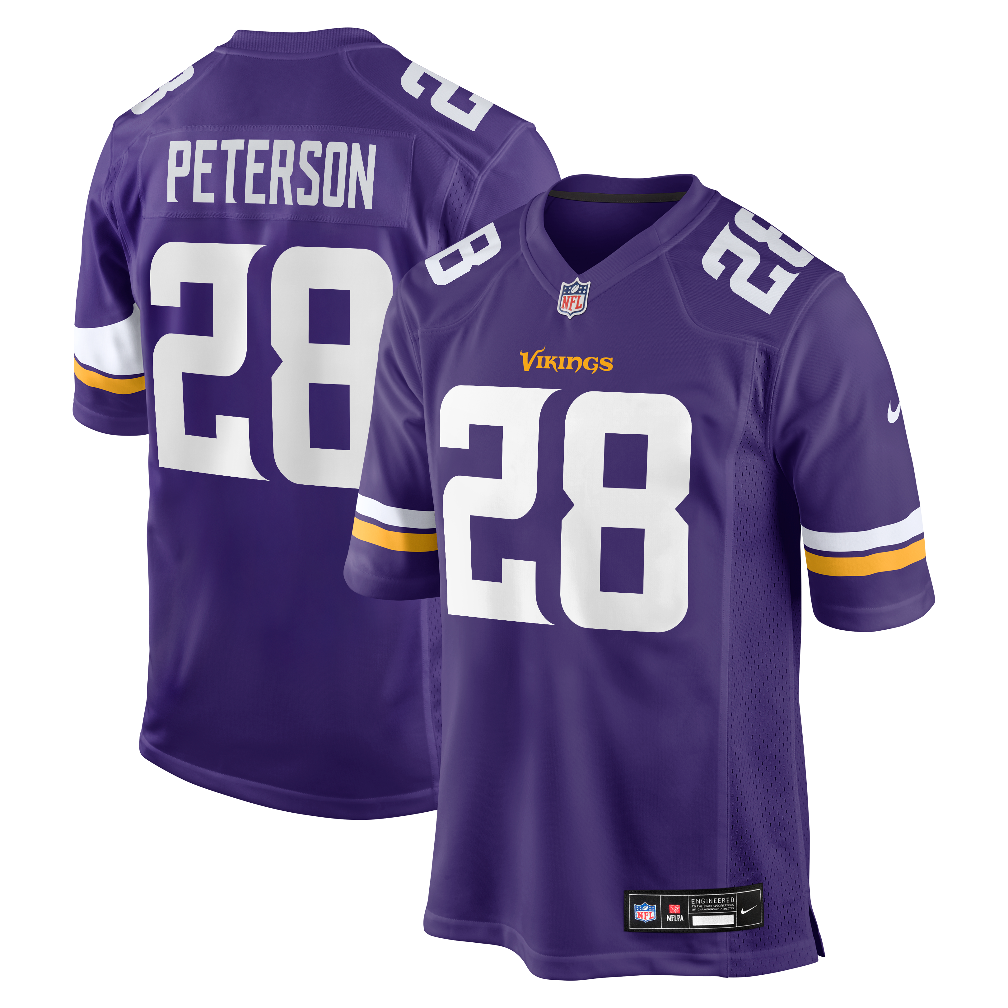 Adrian Peterson Retired Minnesota Vikings Game Jersey Purple NFL Football Fan Wear