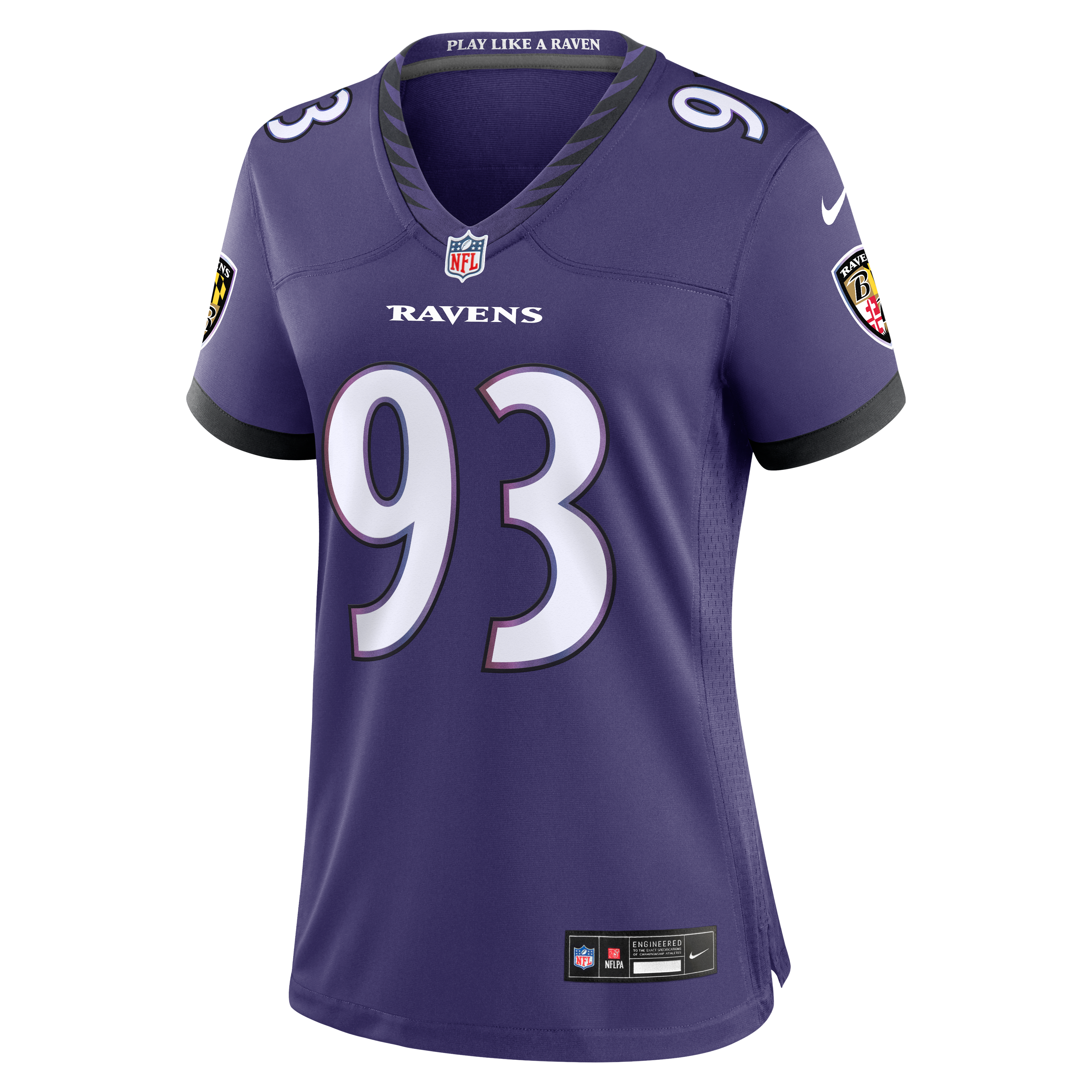 Calais Campbell Baltimore Ravens Game Jersey Purple NFL Football Fan Wear Calais Campbell