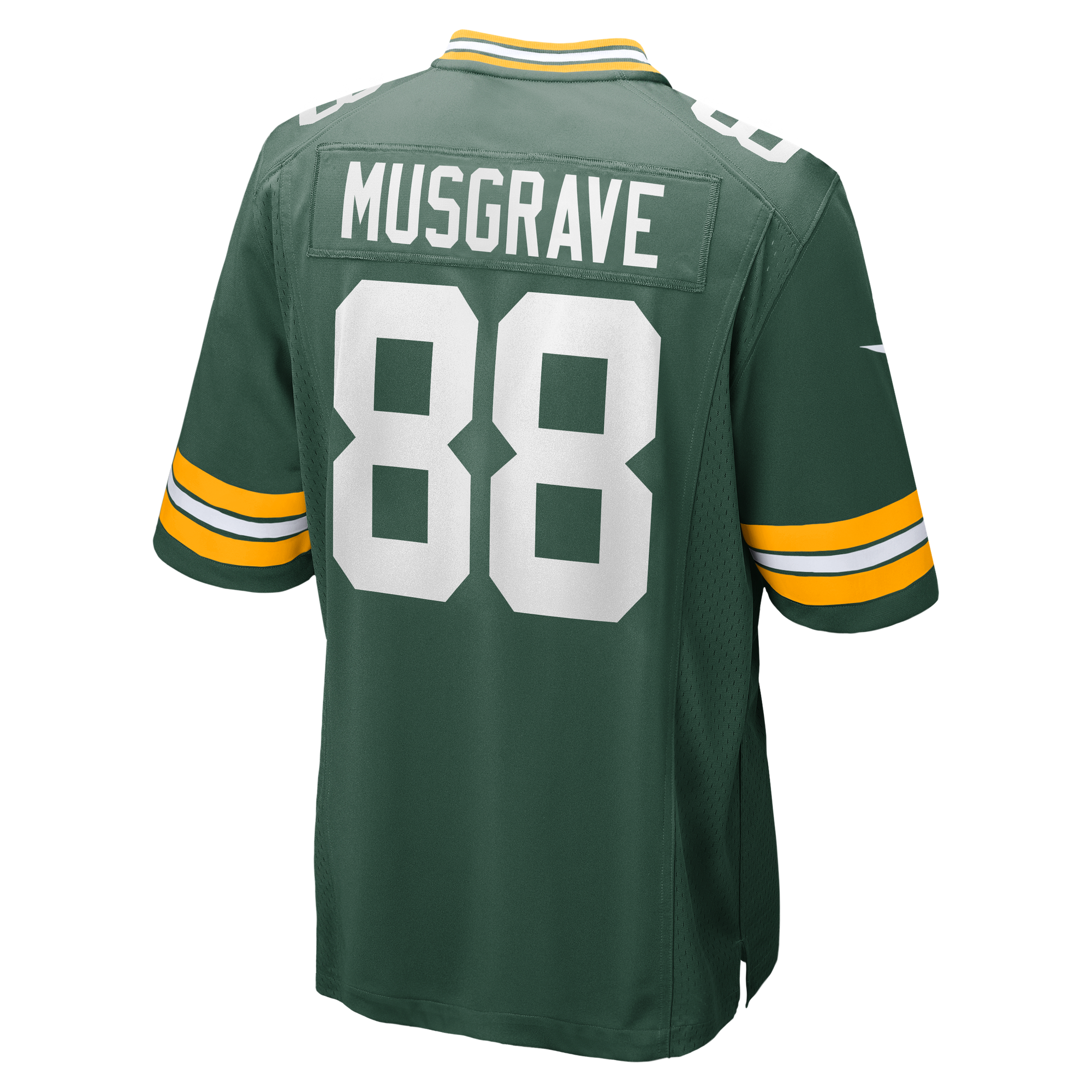 Luke Musgrave Green Bay Packers Game Jersey Green NFL Football Fan Wear