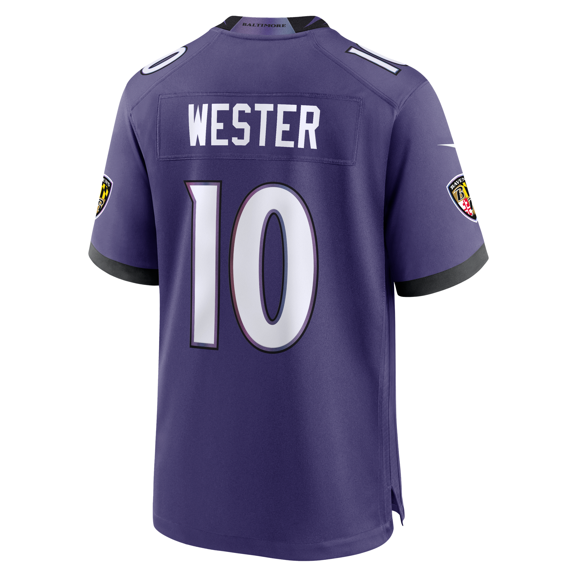 LaJohntay Wester Baltimore Ravens Game Jersey Purple NFL Football Fan Wear