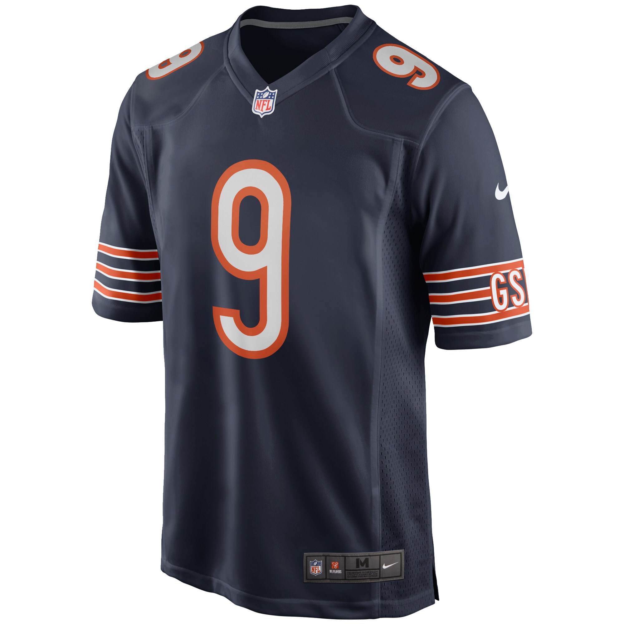 Jim McMahon Retired Chicago Bears Player Jersey Navy NFL Football Fan Wear Jim McMahon Retired