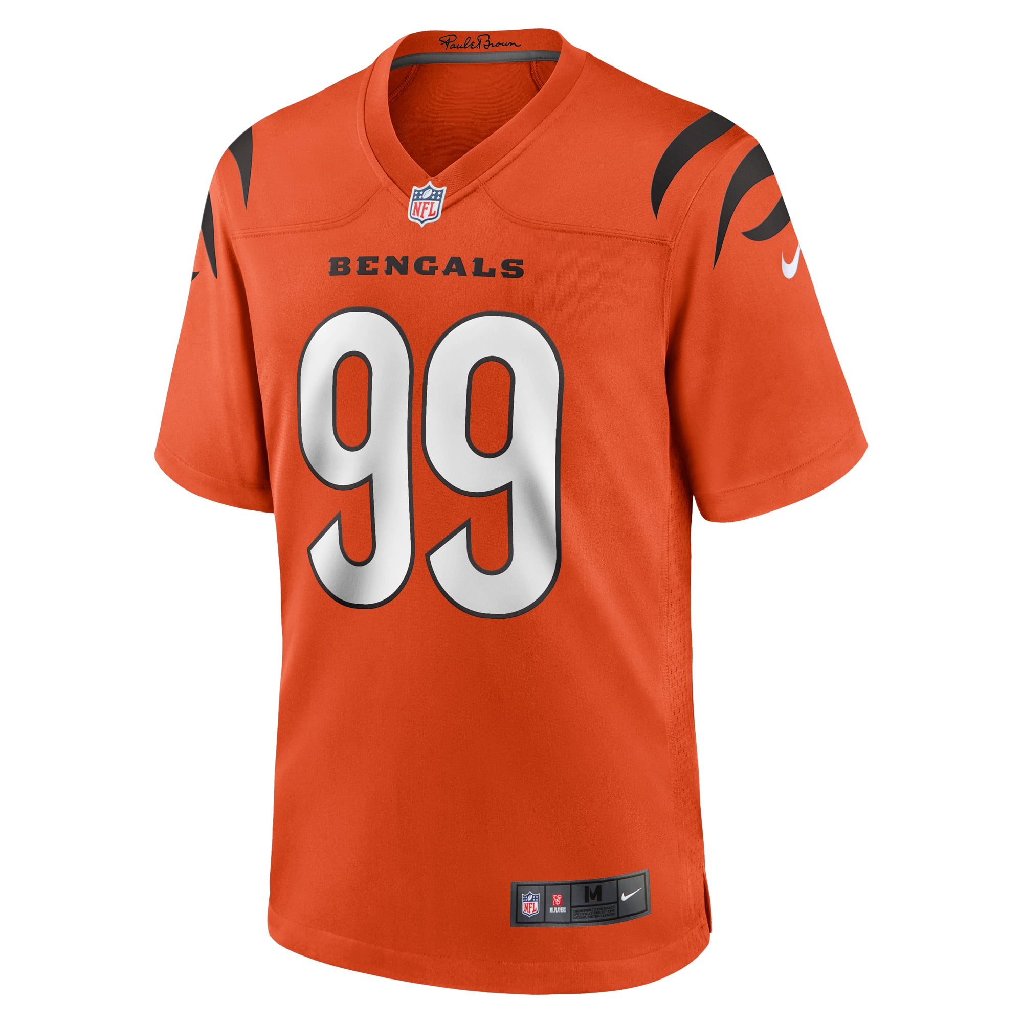 Myles Murphy Cincinnati Bengals Game Jersey Orange NFL Football Fan Wear