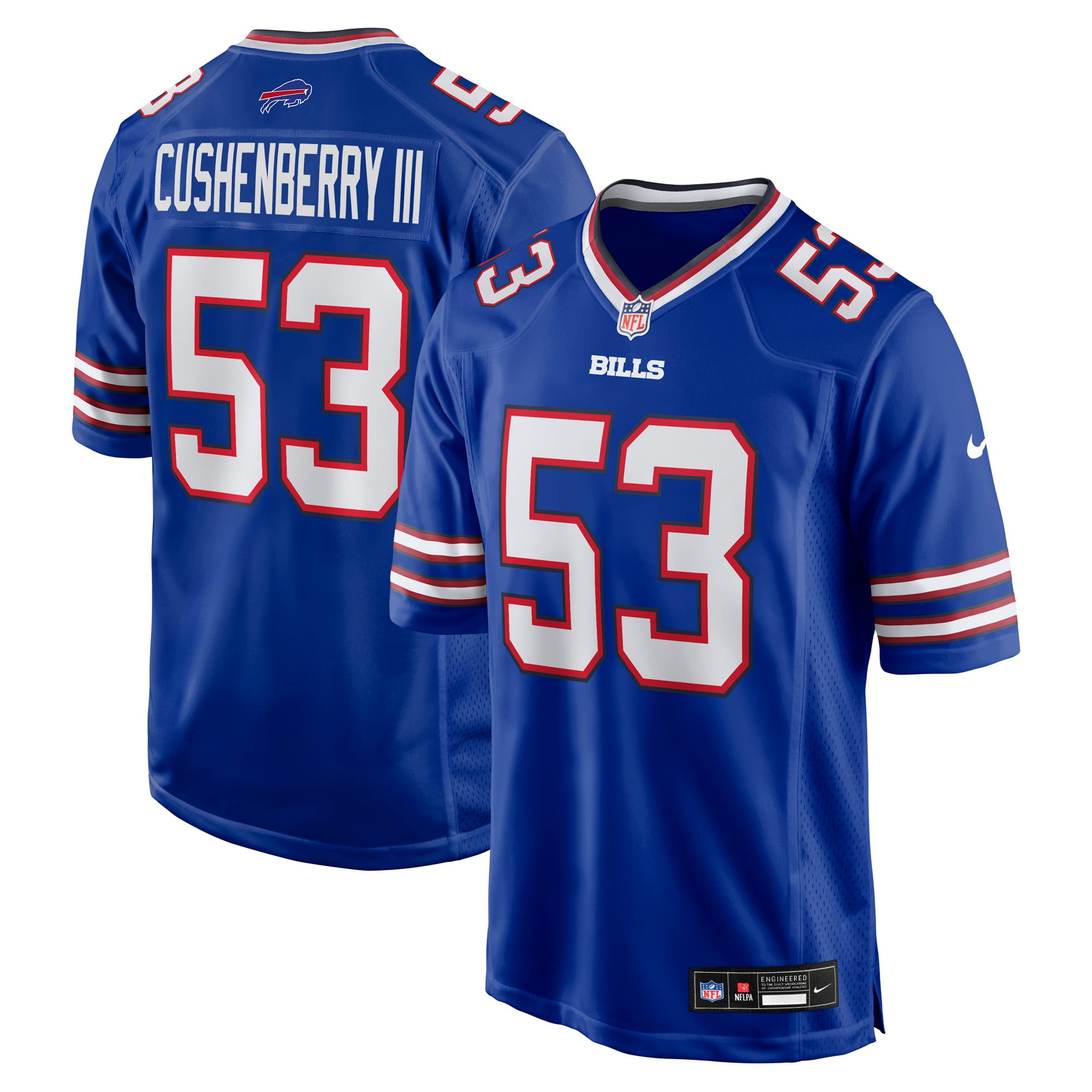 Lloyd Cushenberry Buffalo Bills Game Jersey Royal NFL Football Fan Wear