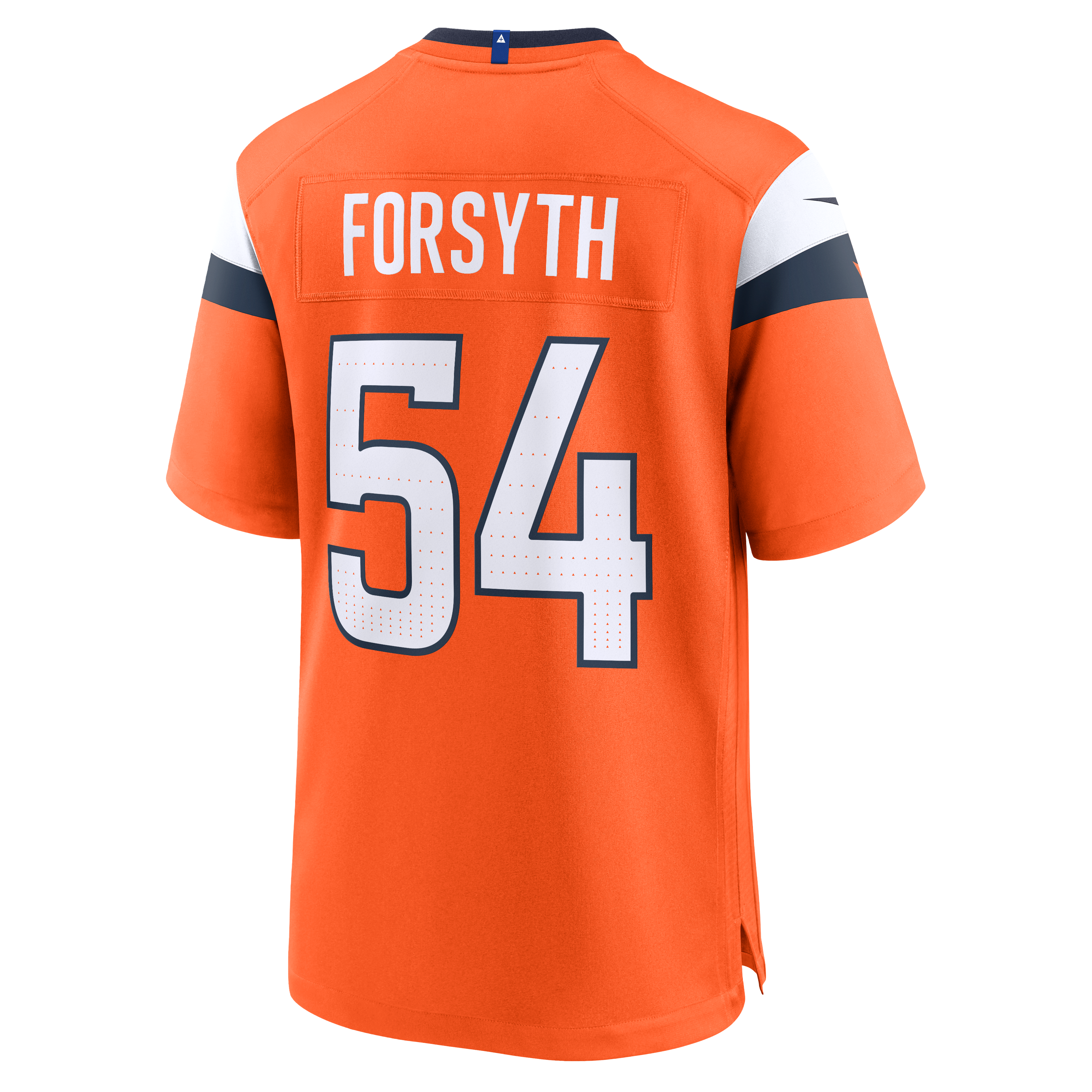 Alex Forsyth Denver Broncos Game Jersey Orange NFL Football Fan Wear