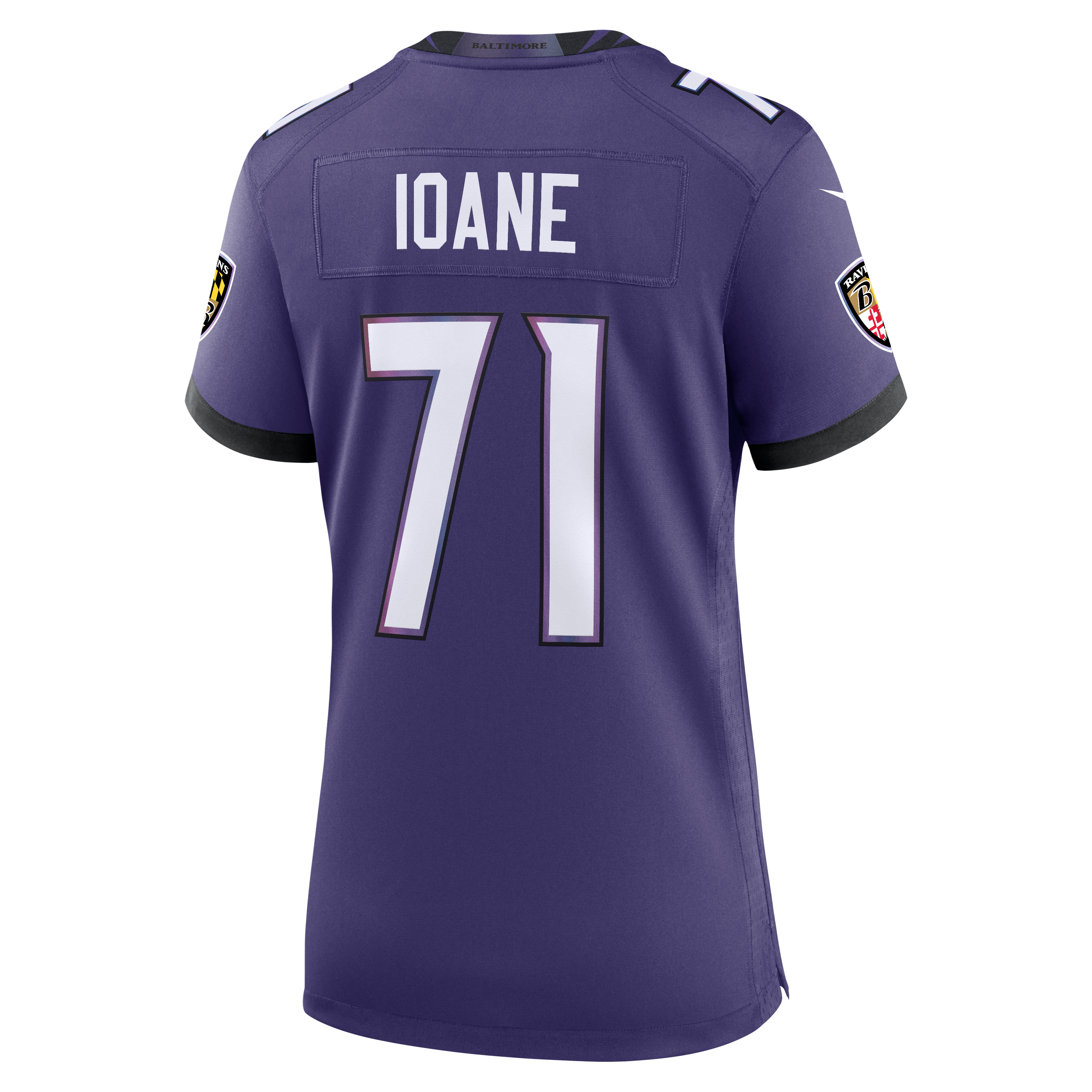 Olaivavega Ioane Baltimore Ravens Game Jersey Purple NFL Football Fan Wear