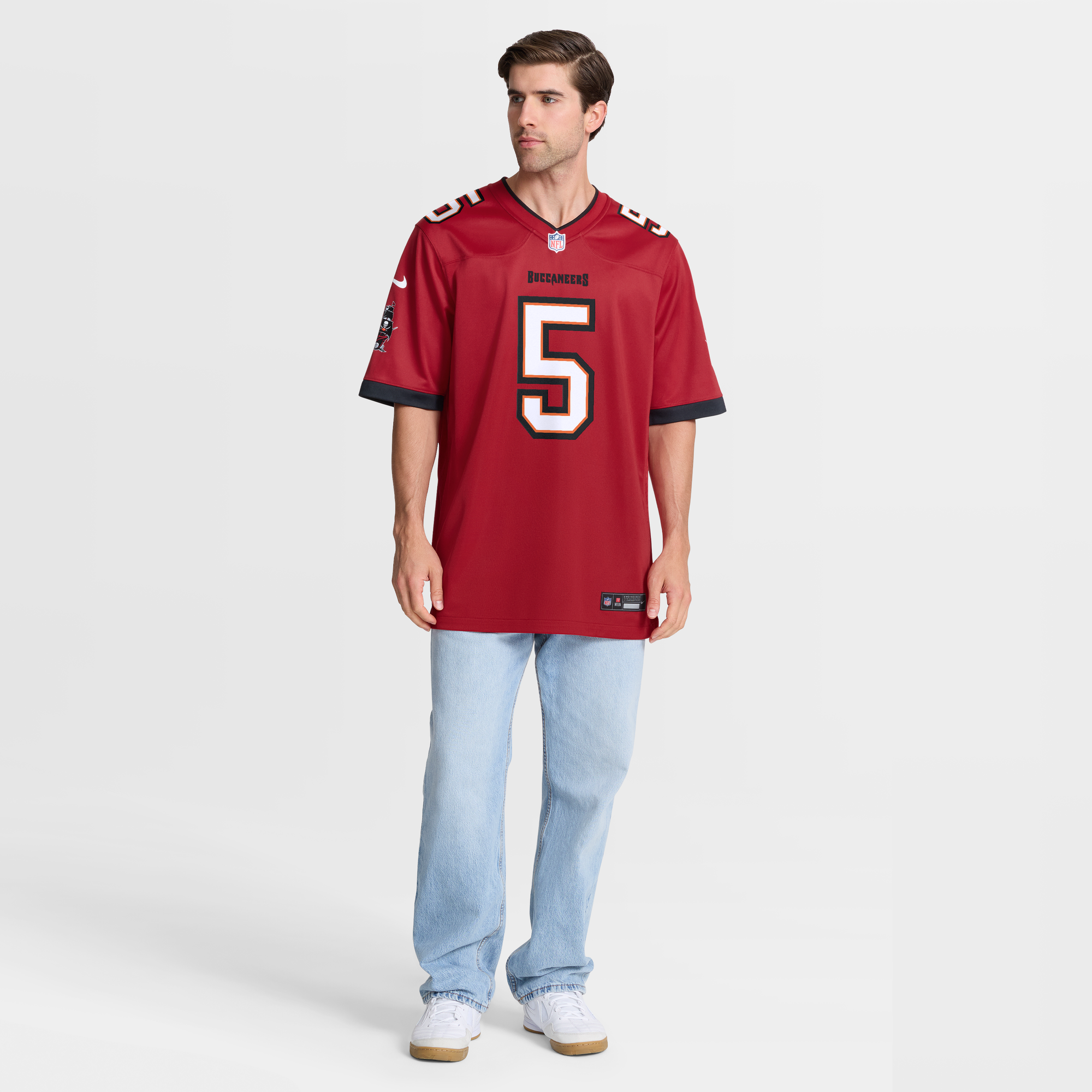 Haason Reddick Tampa Bay Buccaneers Game Jersey Red NFL Football Fan Wear Haason Reddick