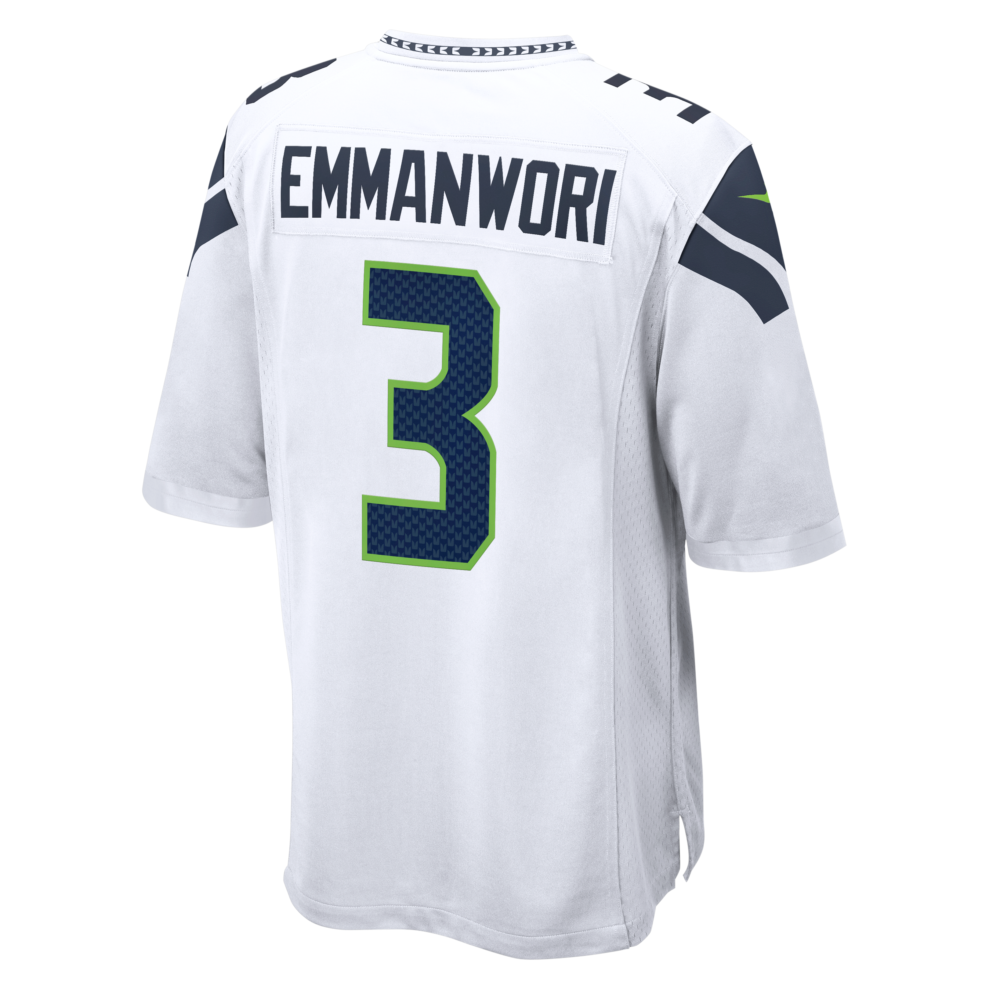 Nick Emmanwori Seattle Seahawks Game Jersey White NFL Football Fan Wear