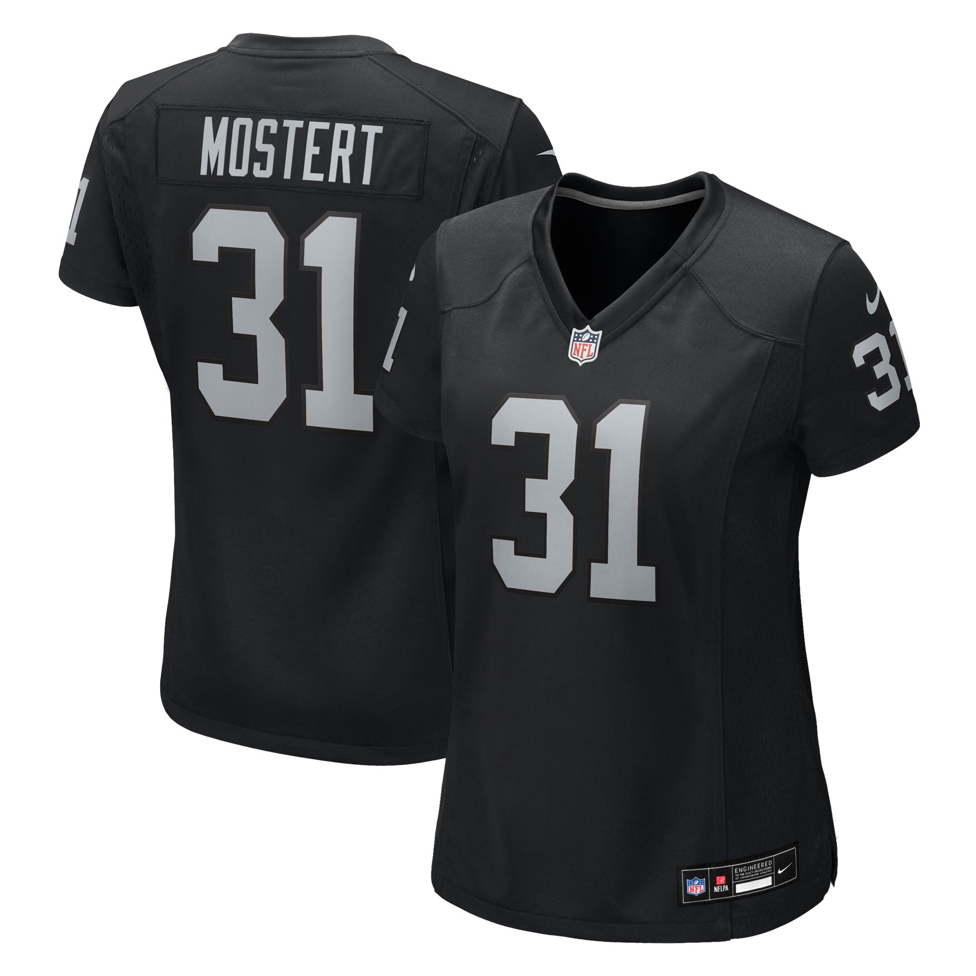 Raheem Mostert Las Vegas Raiders Game Jersey Black NFL Football Fan Wear Raheem Mostert