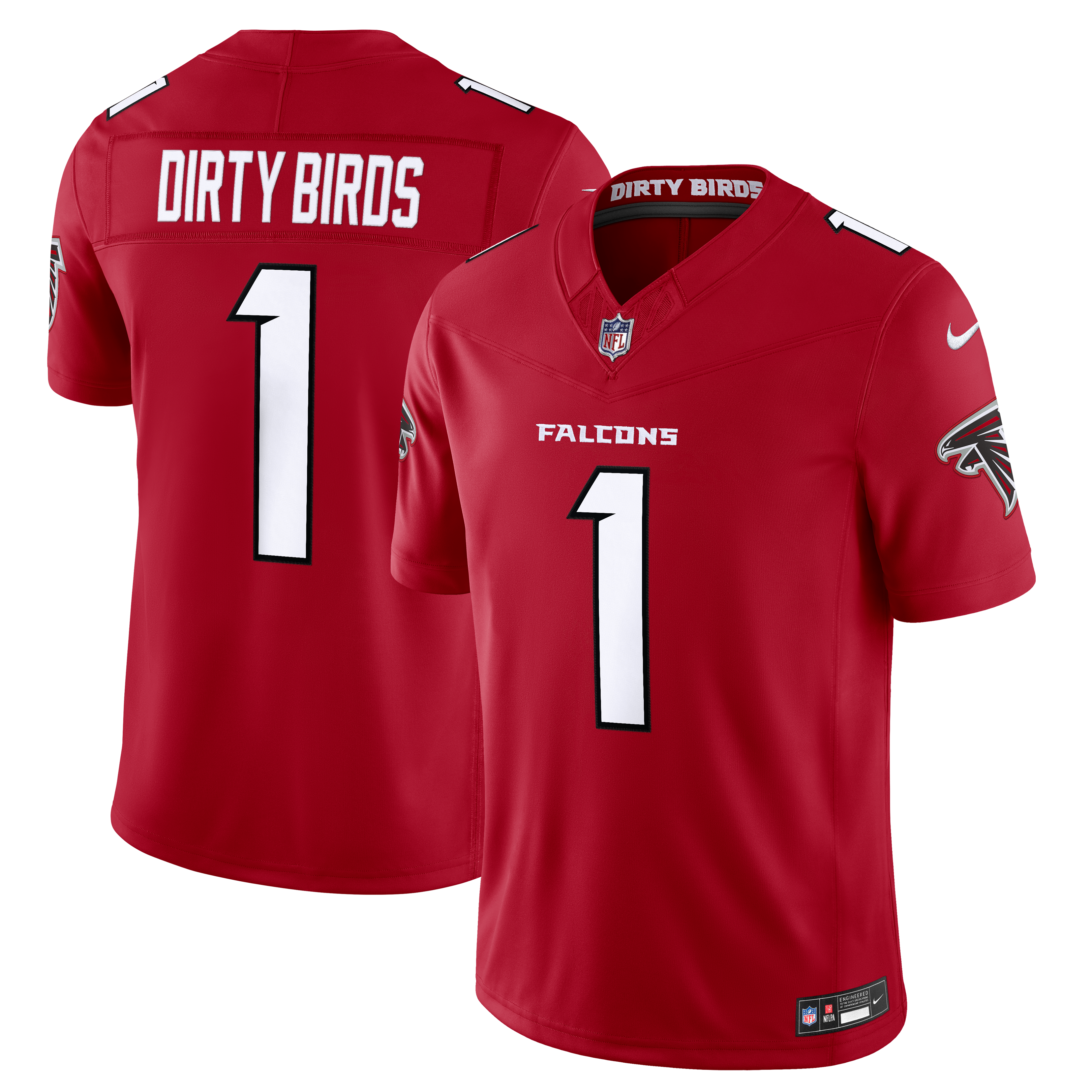 Dirty Birds Atlanta Falcons Limited Jersey Red NFL Football Fan Wear Dirty Birds