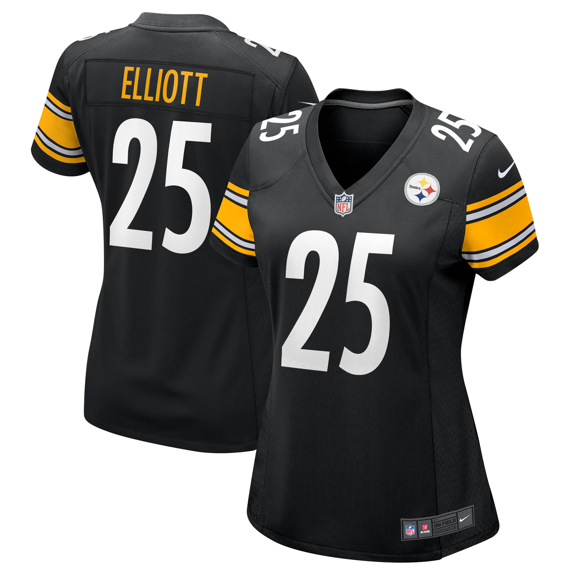 DeShon Elliott Pittsburgh Steelers Game Jersey Black NFL Football Fan Wear