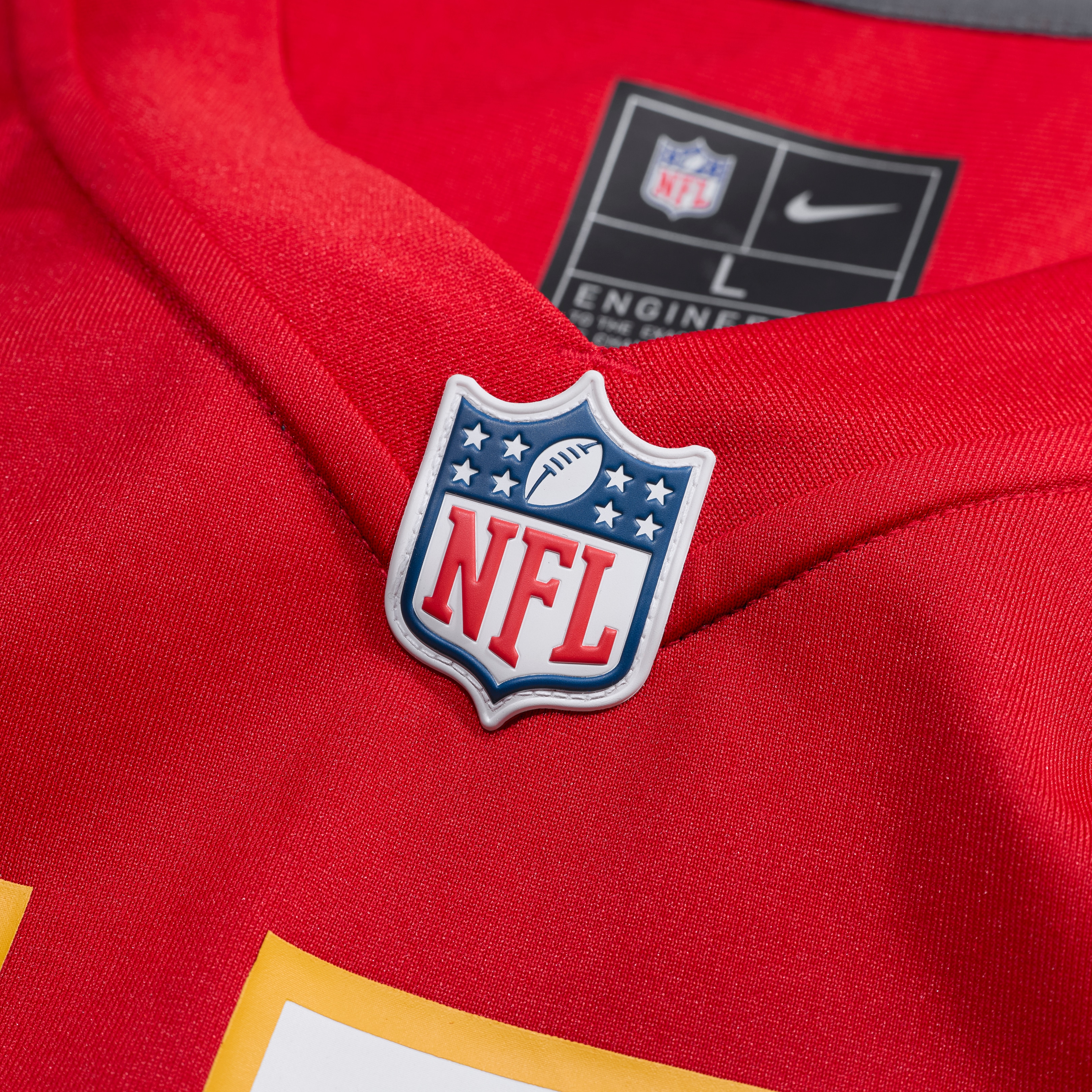 Christian Okoye Retired Kansas City Chiefs Player Jersey Red NFL Football Fan Wear
