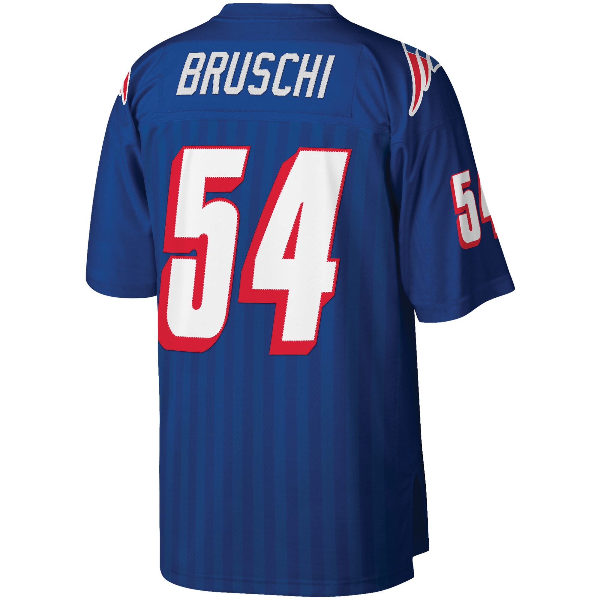 Tedy Bruschi Mitchell New England Patriots Replica Jersey Royal NFL Football Fan Wear