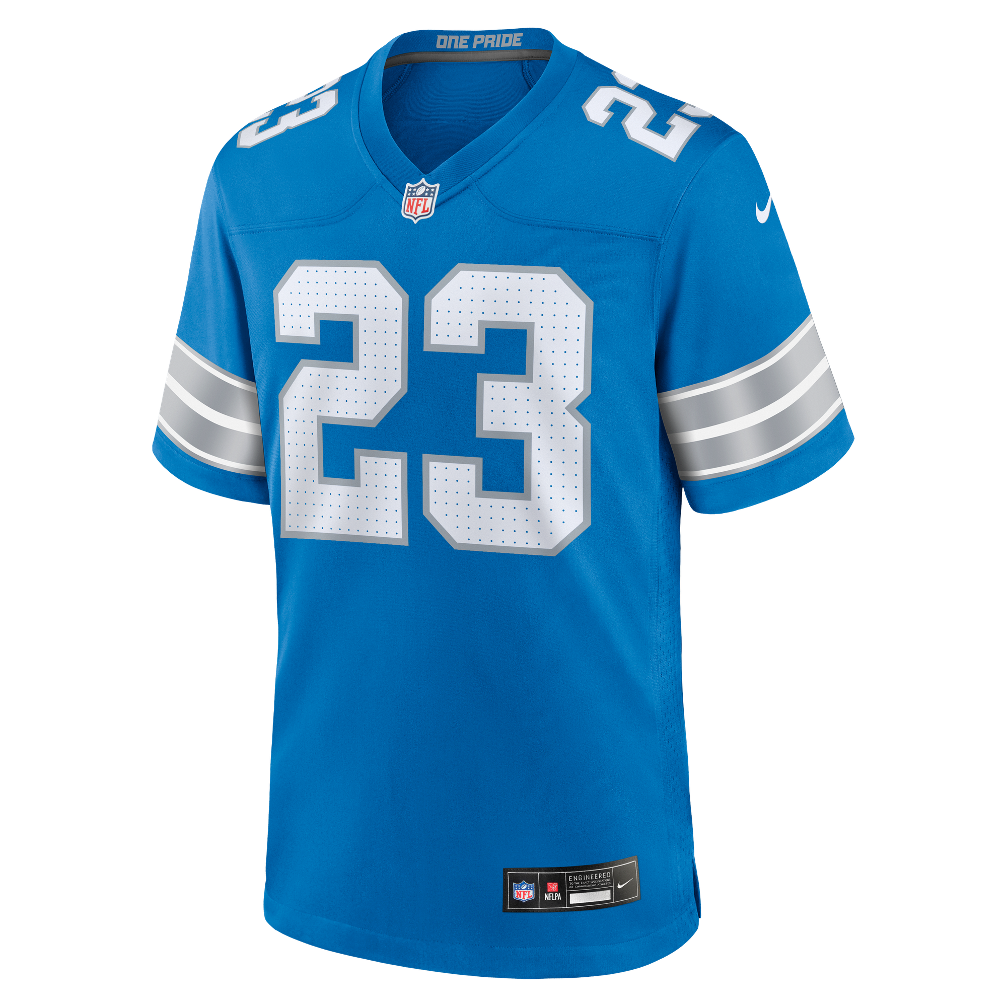 Rock Ya-Sin Detroit Lions Game Jersey Blue NFL Football Fan Wear