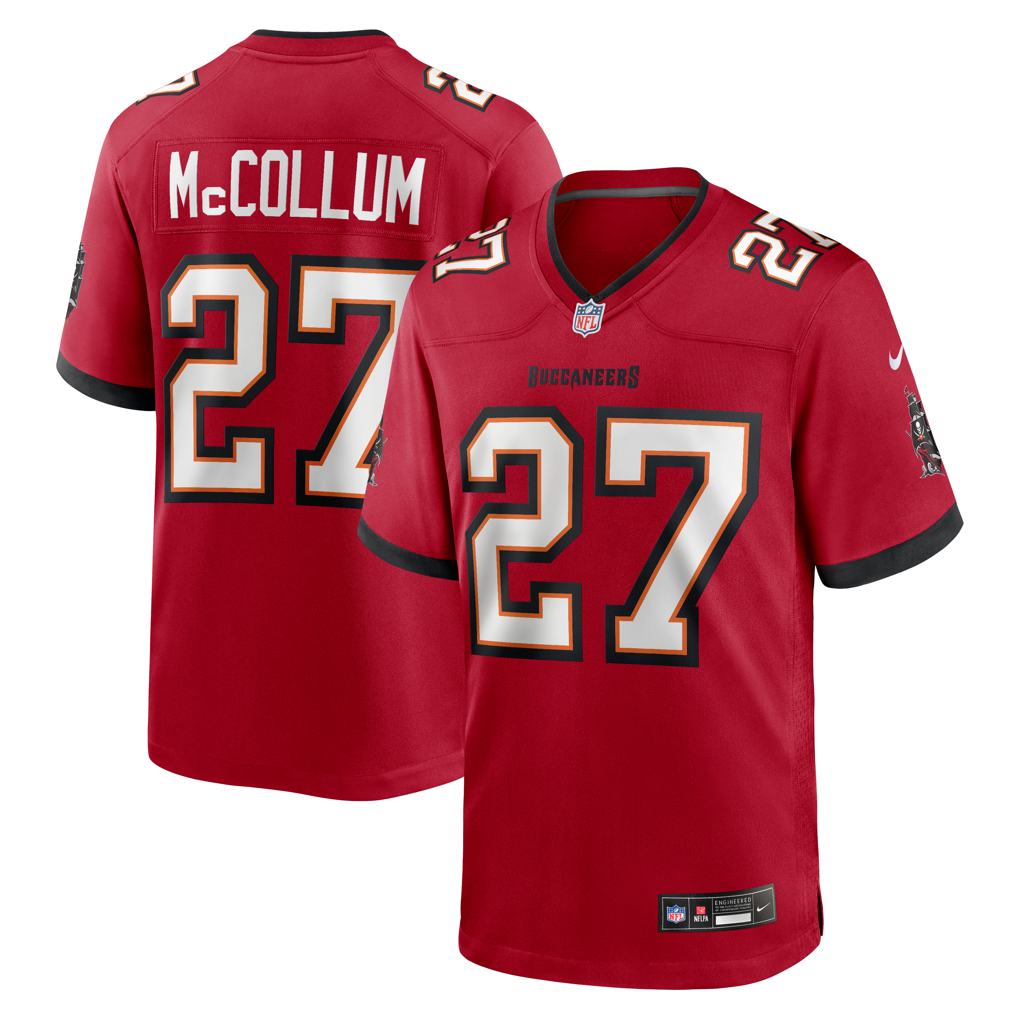 Zyon McCollum Tampa Bay Buccaneers Player Jersey Red NFL Football Fan Wear