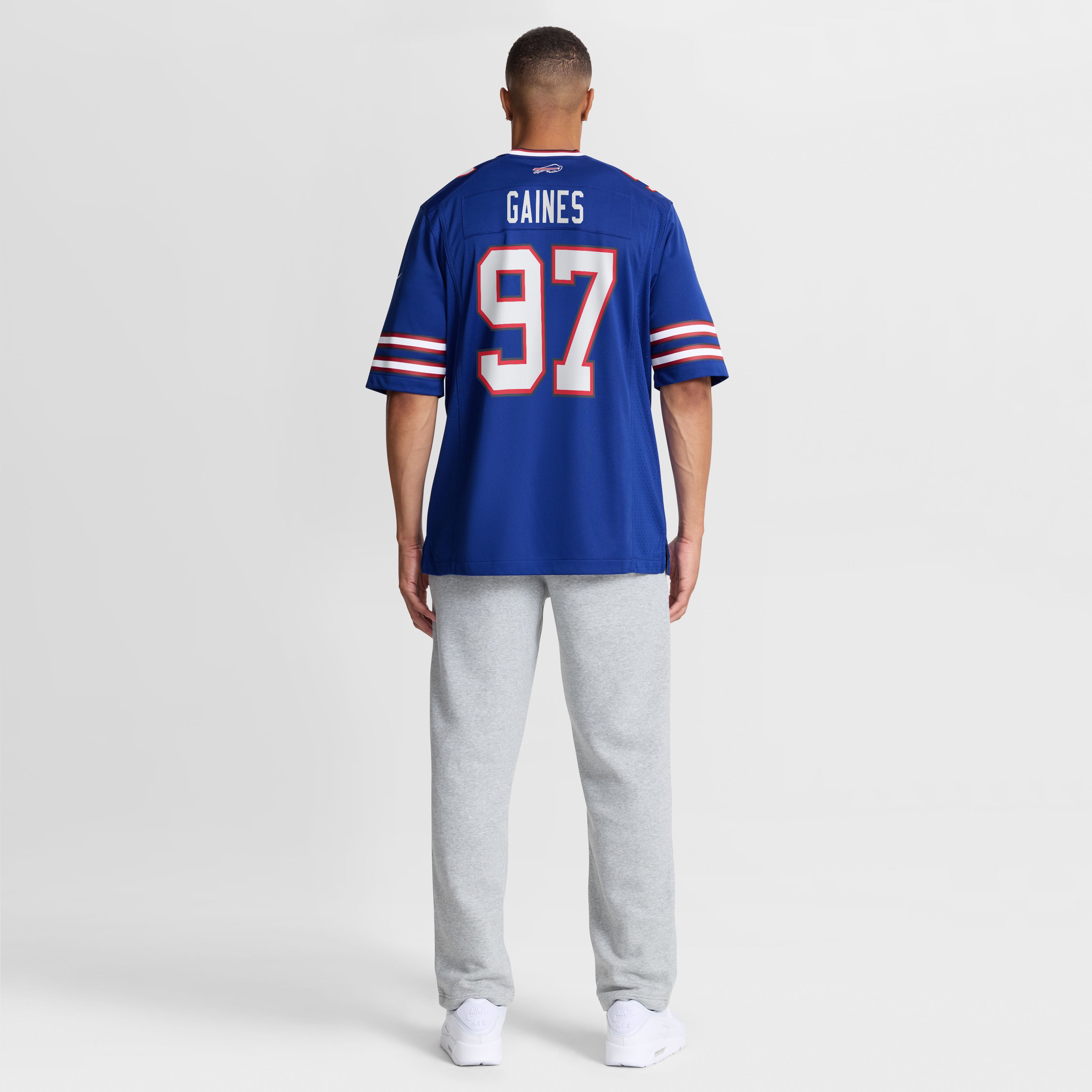 Greg Gaines Buffalo Bills Game Jersey Royal NFL Football Fan Wear Greg Gaines