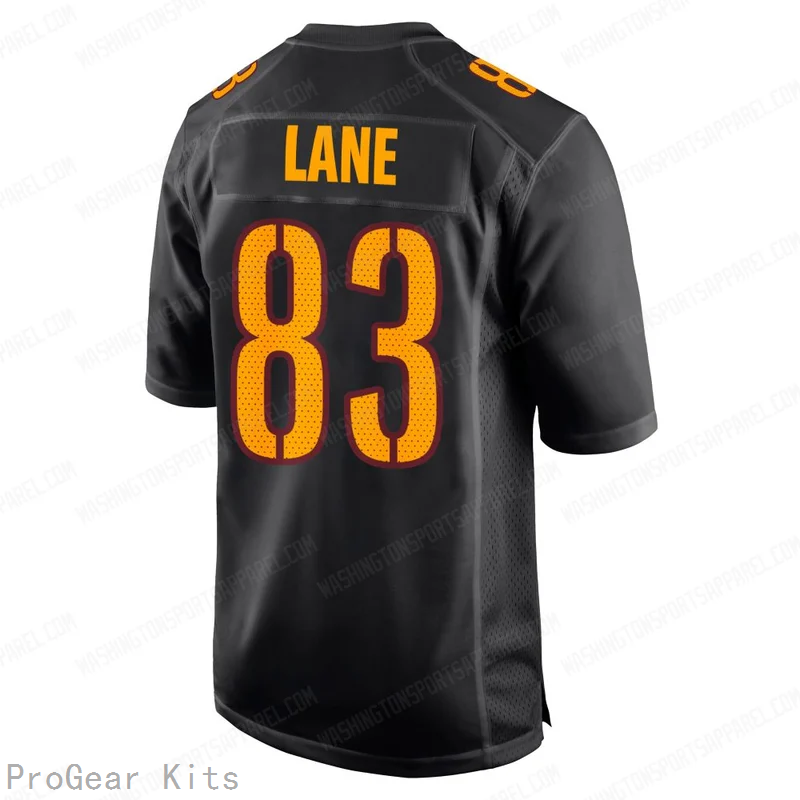 Jaylin Lane Carbon Washington Commanders Game Jersey No.83 Black NFL Football Fan Wear