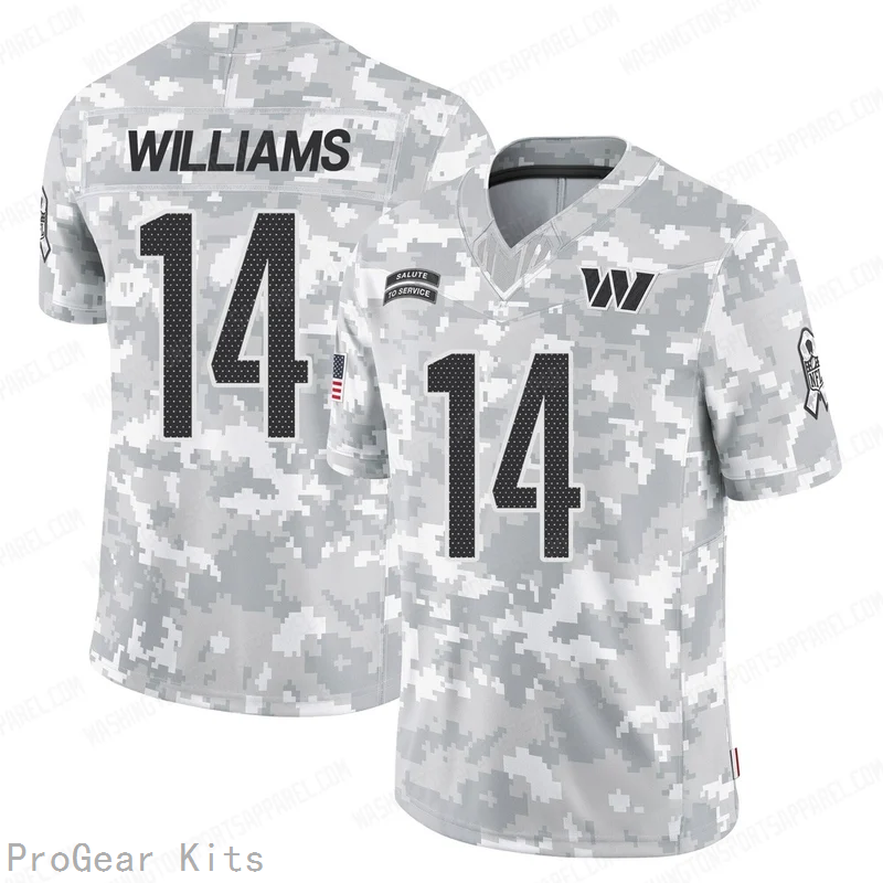Antonio Williams Washington Commanders Jersey No.14 Camo NFL Football Fan Wear