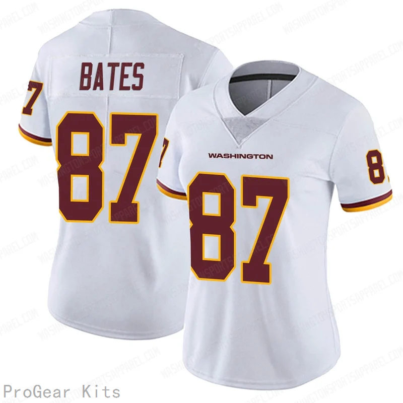 John Bates Washington Commanders Jersey No.87 White NFL Football Fan Wear John Bates
