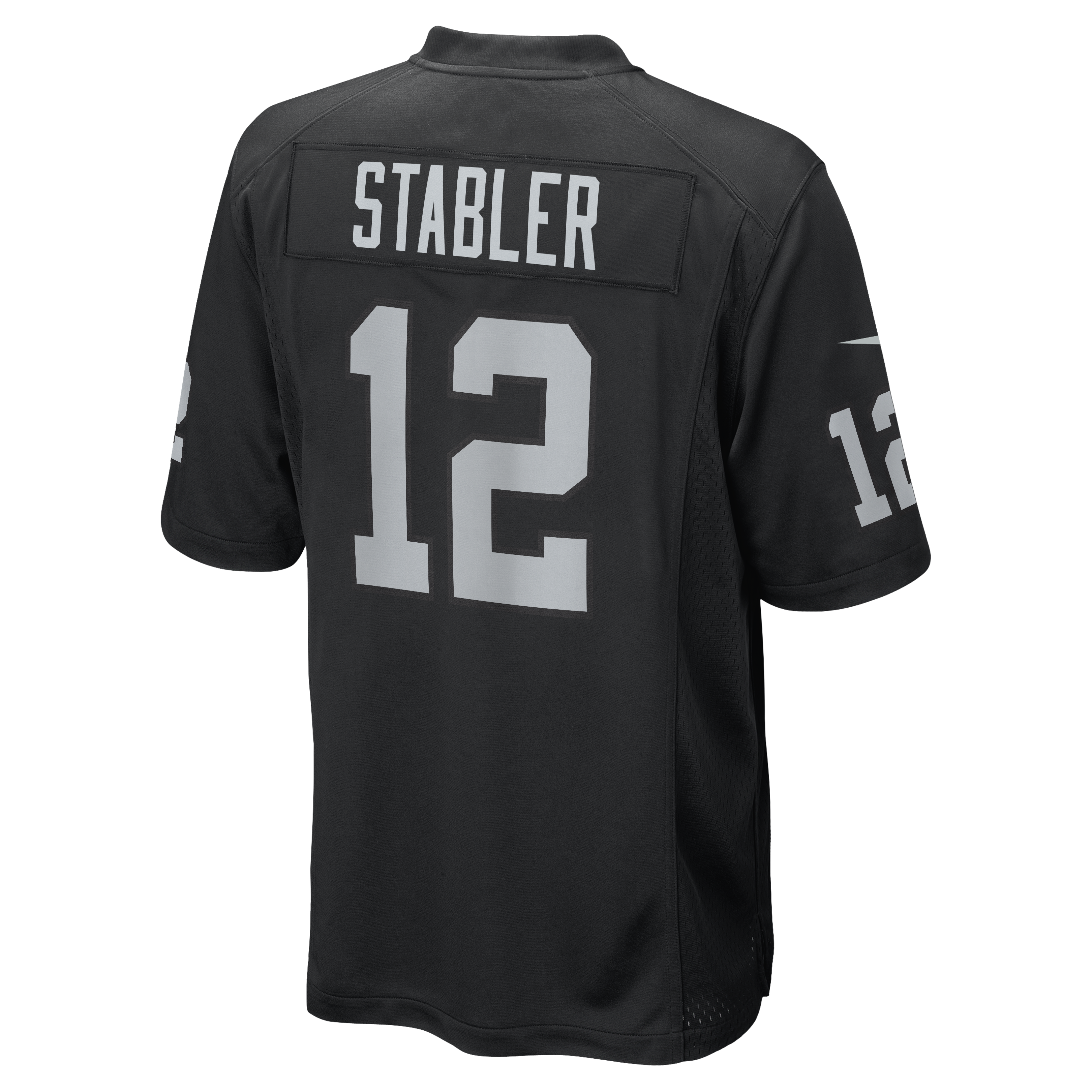 Ken Stabler Retired Las Vegas Raiders Player Jersey Black NFL Football Fan Wear