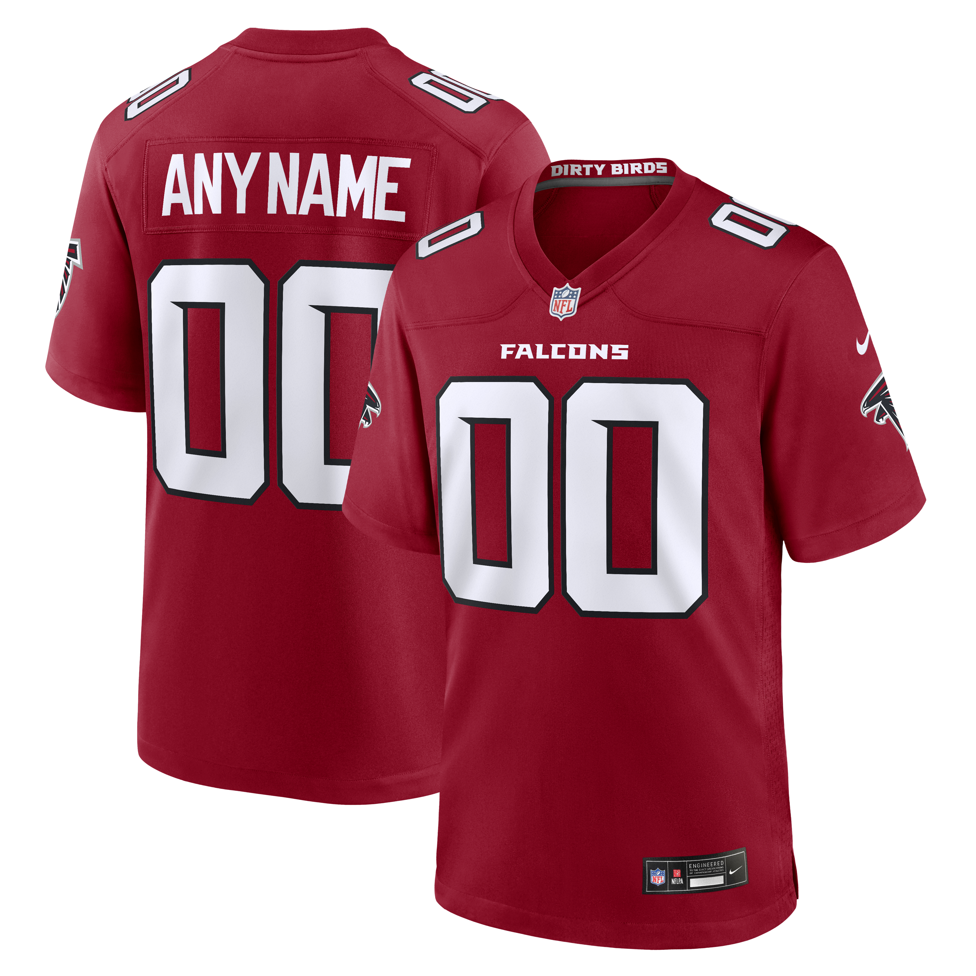 Atlanta Falcons Game Jersey Red NFL Football Fan Wear