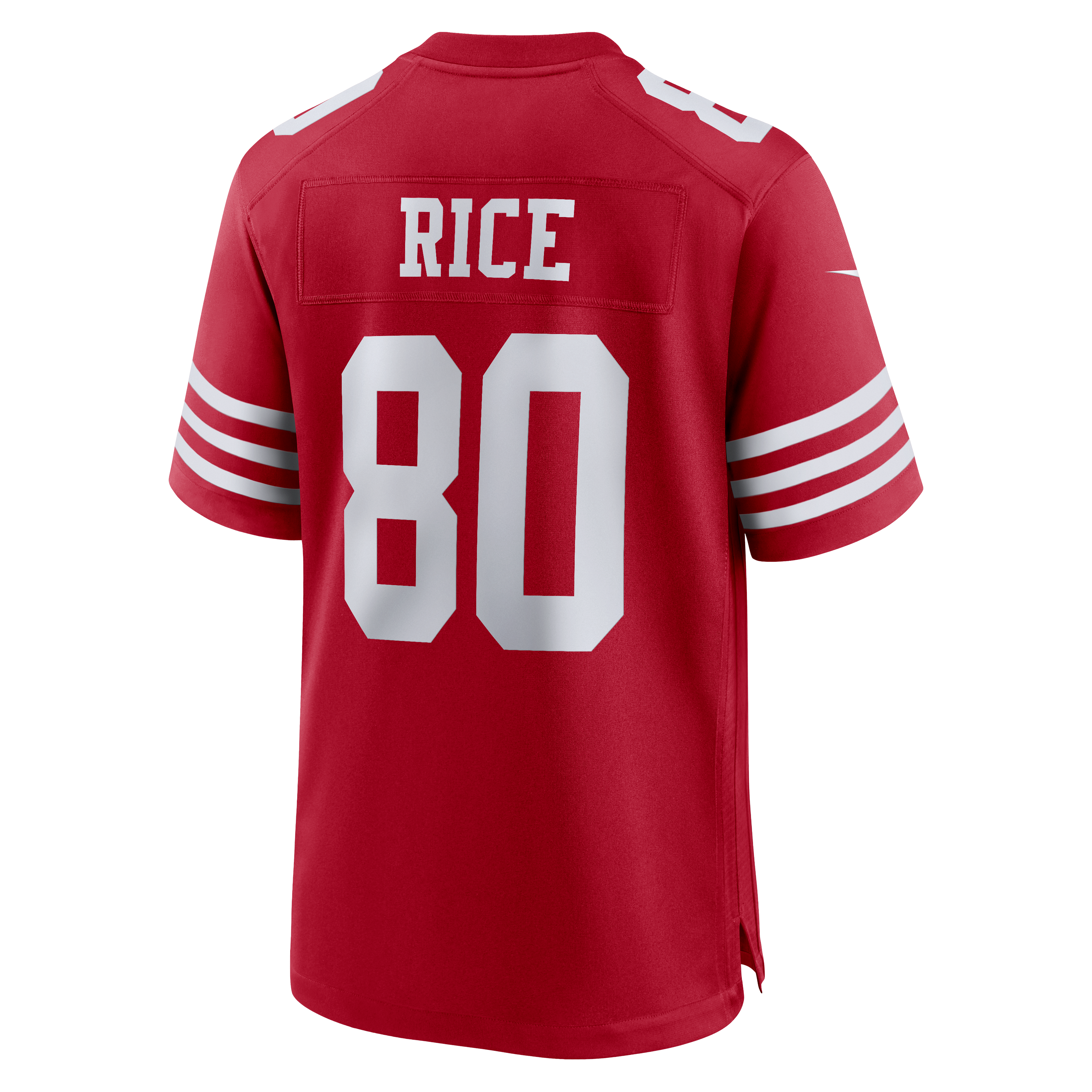 Retired Jerry Rice San Francisco 49ers Player Jersey Scarlet NFL Football Fan Wear