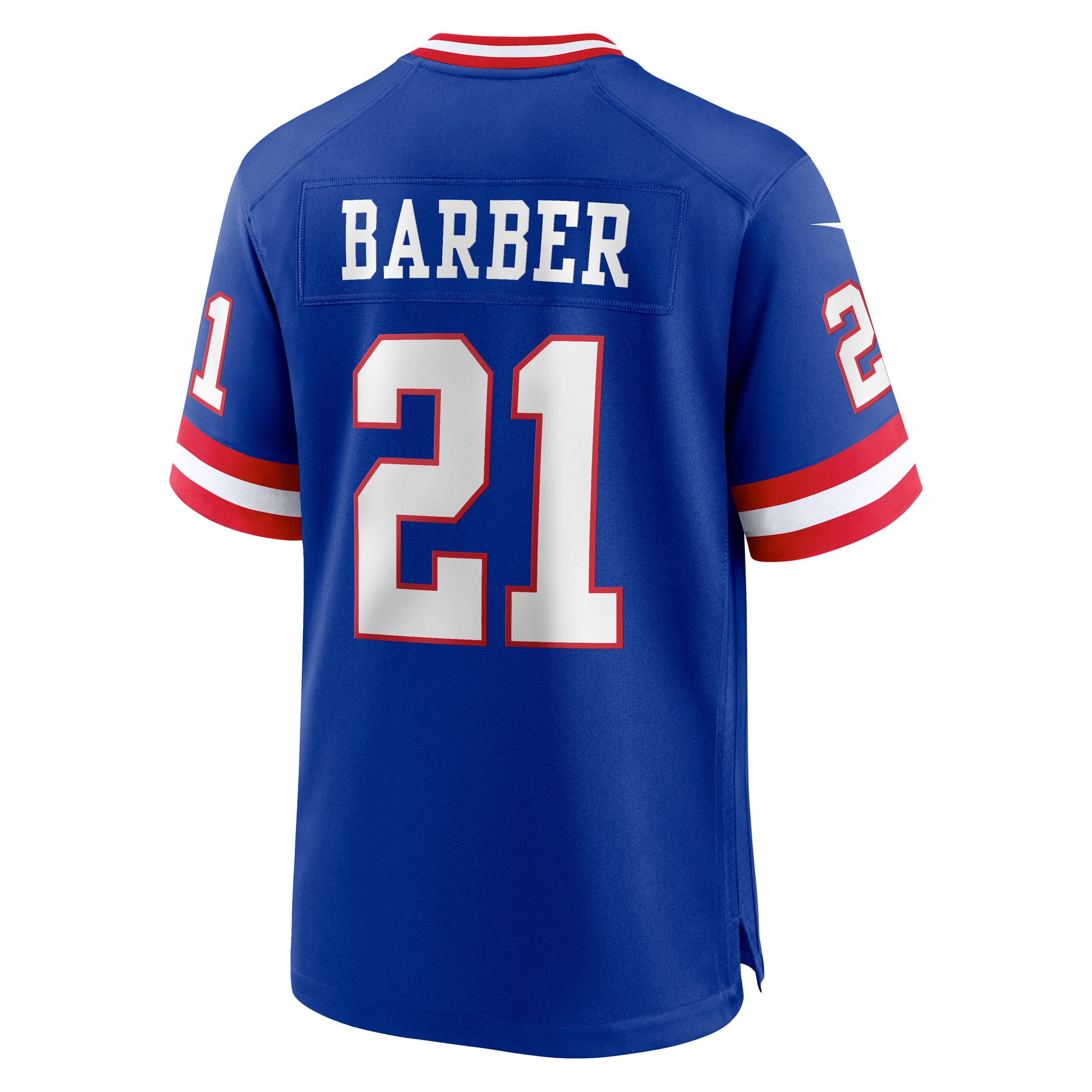 Tiki Barber Retired New York Giants Game Jersey Royal NFL Football Fan Wear Tiki Barber Retired