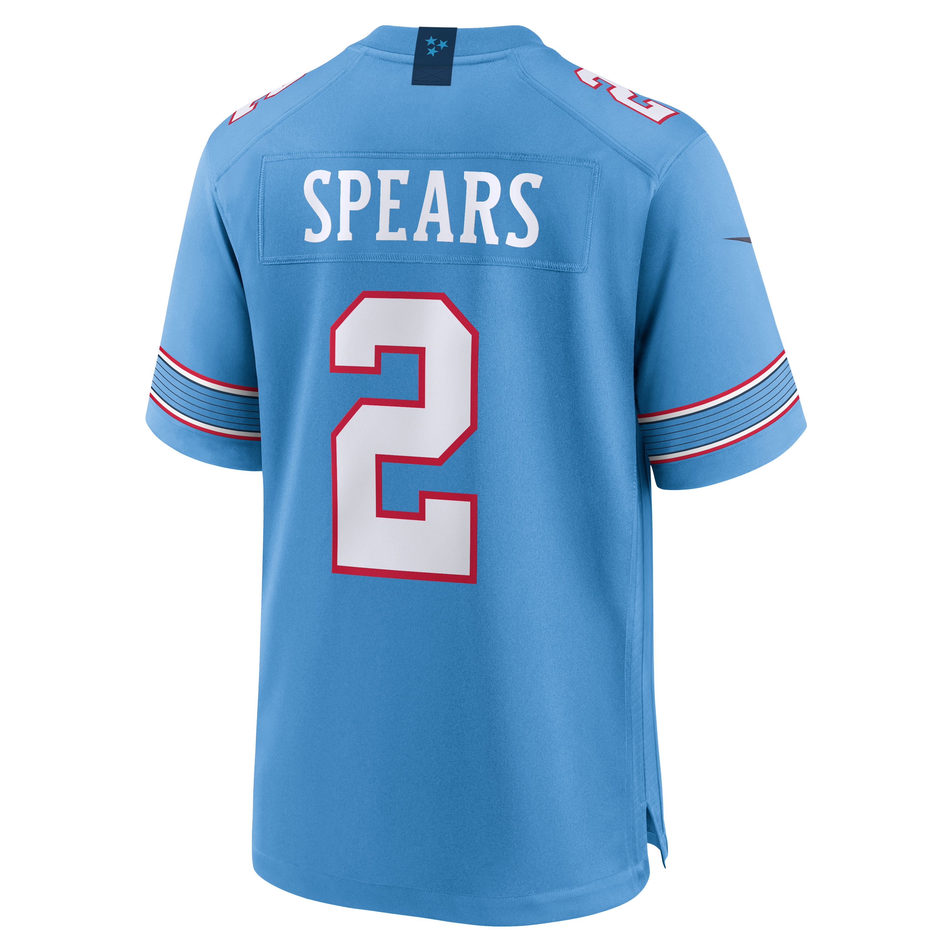 Tyjae Spears Tennessee Titans Game Jersey Light Blue NFL Football Fan Wear