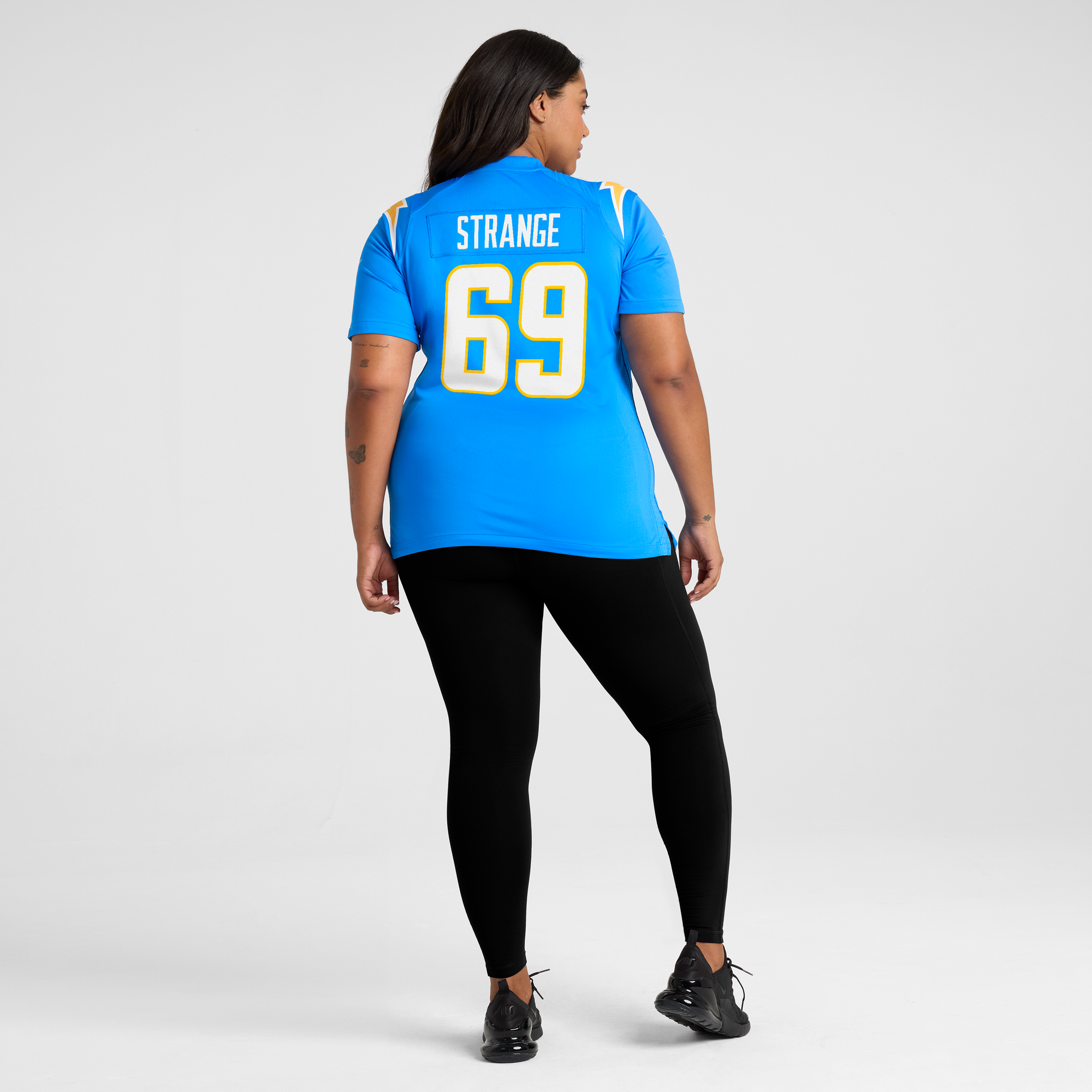 Cole Strange Los Angeles Chargers Game Jersey NFL Football Fan Wear Cole Strange