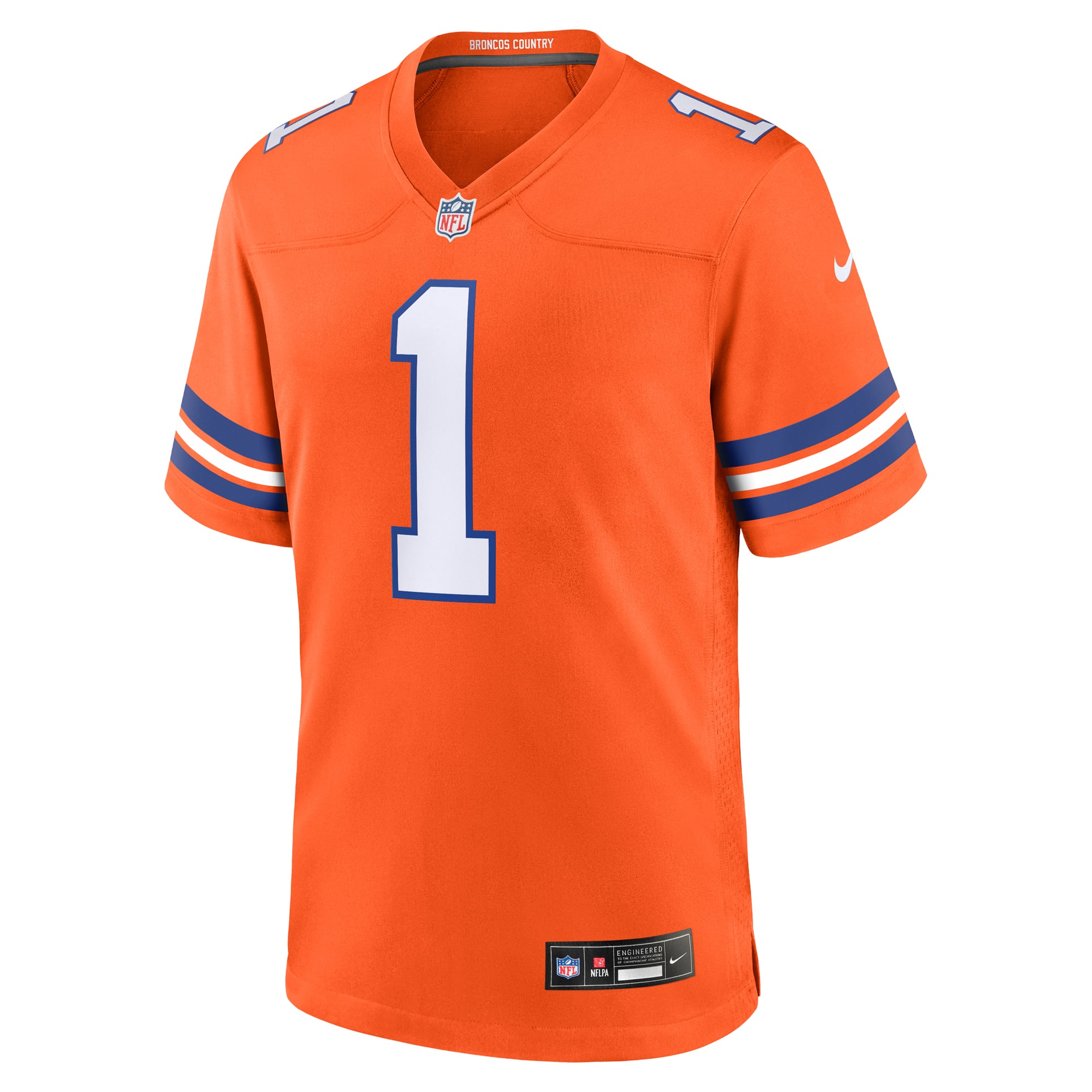 Jason Elam Retired Denver Broncos Game Jersey Orange NFL Football Fan Wear